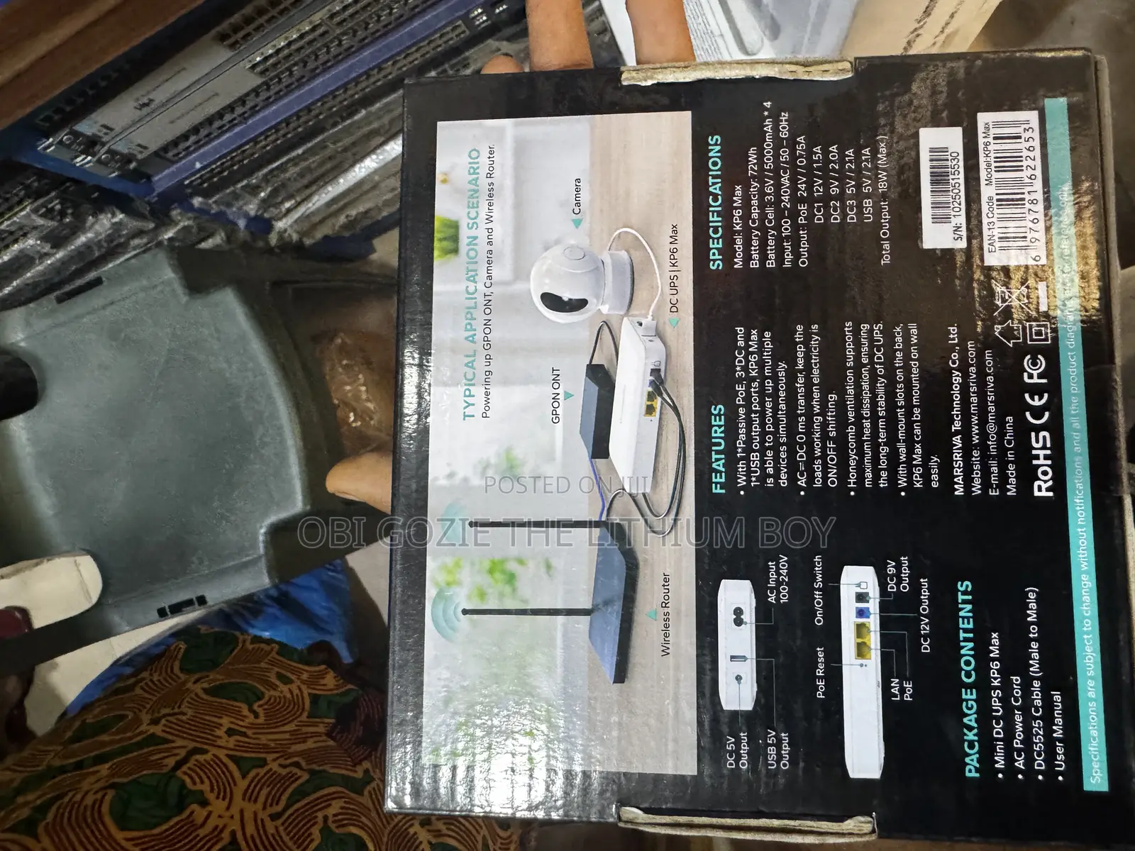Marsriva Smart Mini Dc Ups 20,000mah. Best Vendor and Seller in Lagos