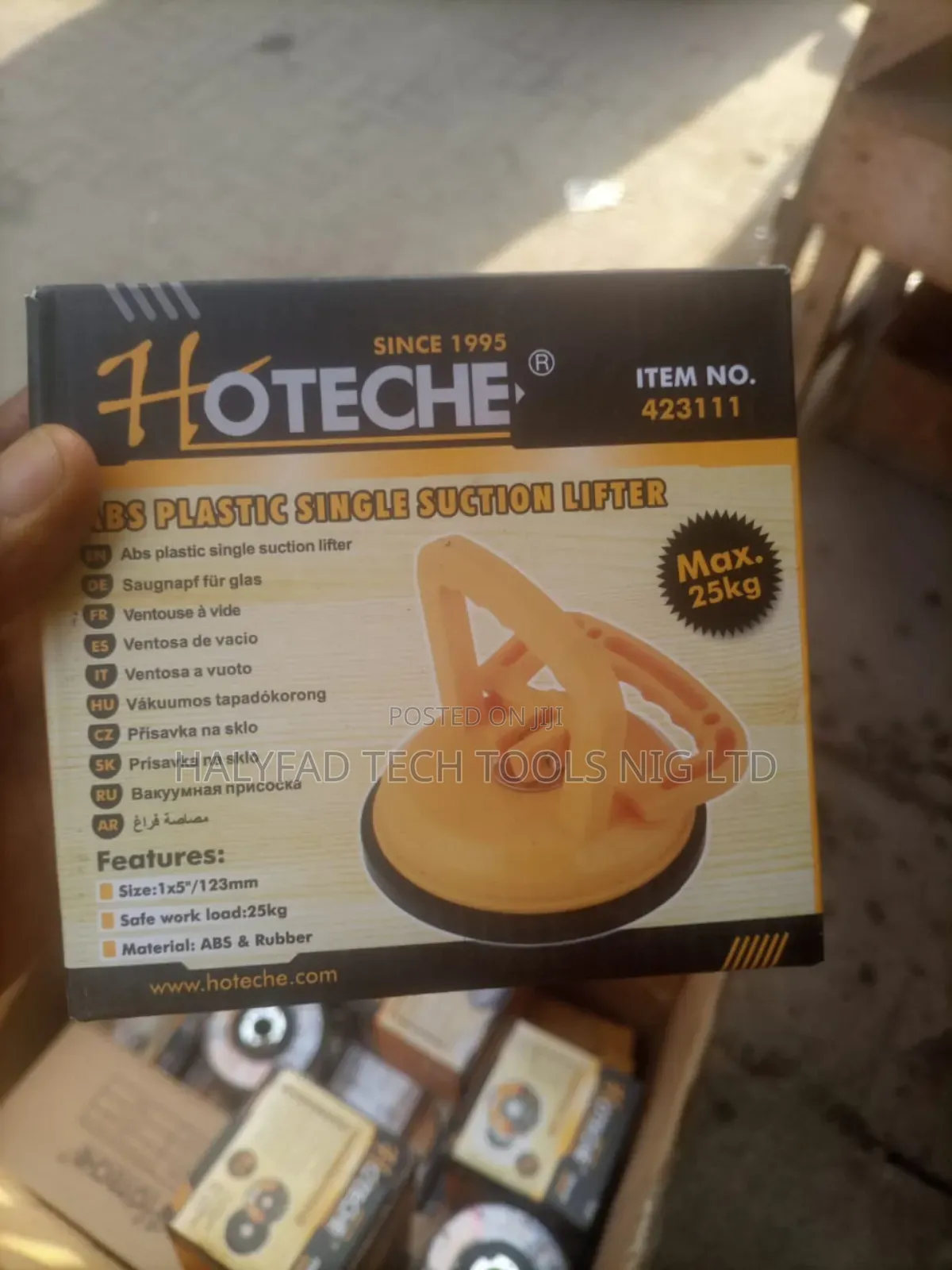 Abs Plastic Single Suction Lifter 1x5"/123mm