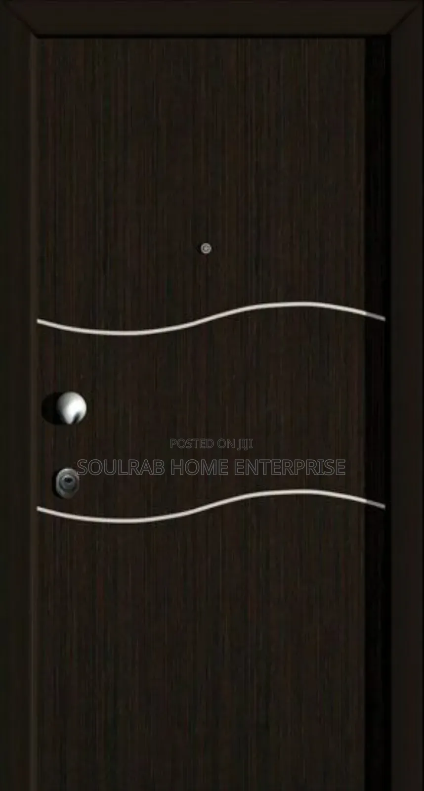 Quality Front Coconut HDF Door With Frame, Lock, Inches Installation