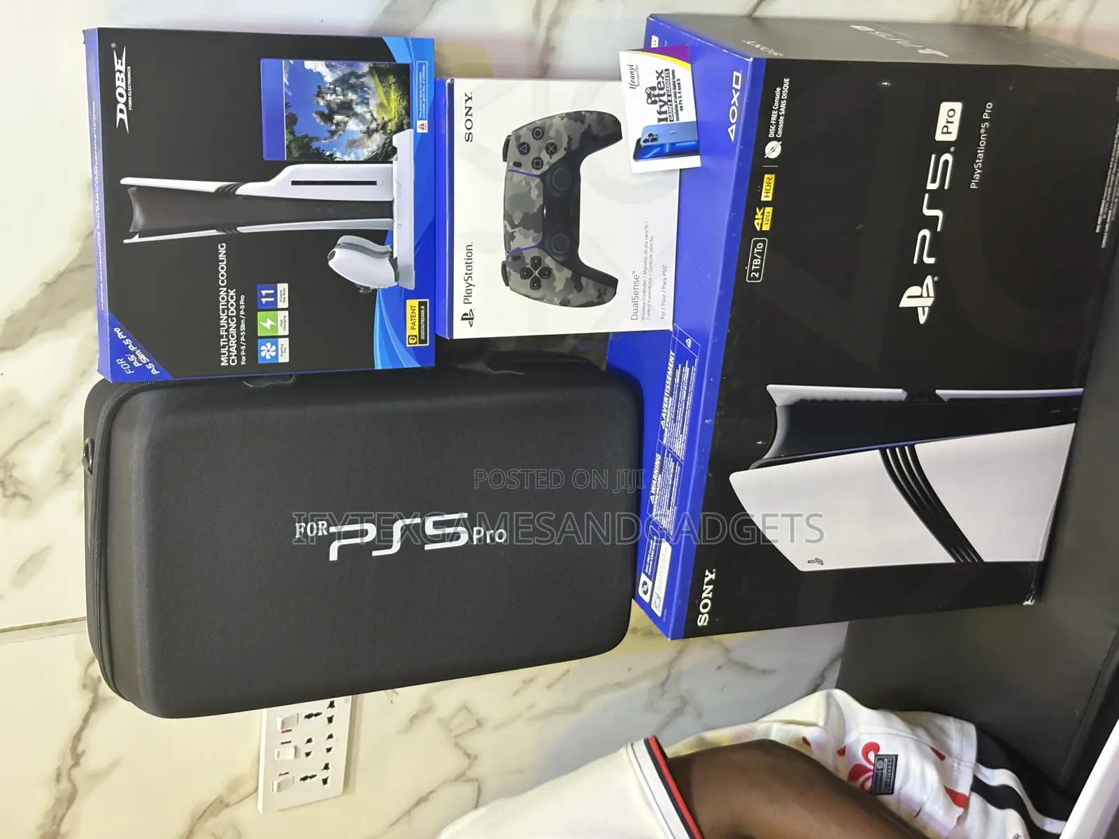 New Ps 5 Pro 2tb , Extra Pad , 12 Games , Bag , Cooling Stand
