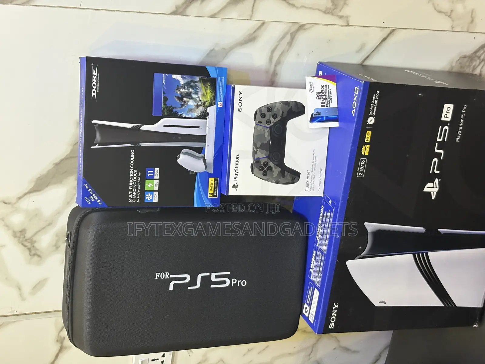 New Ps 5 Pro 2tb , Extra Pad , 12 Games , Bag , Cooling Stand