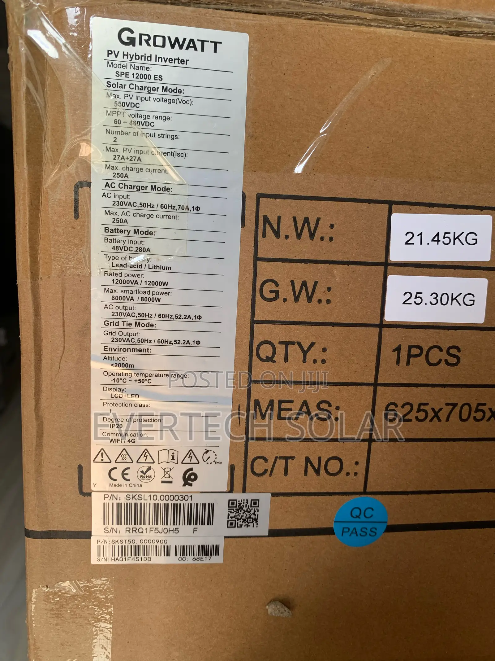 12kva Growatt 48v Smart Inverter System Built In Wi-fi