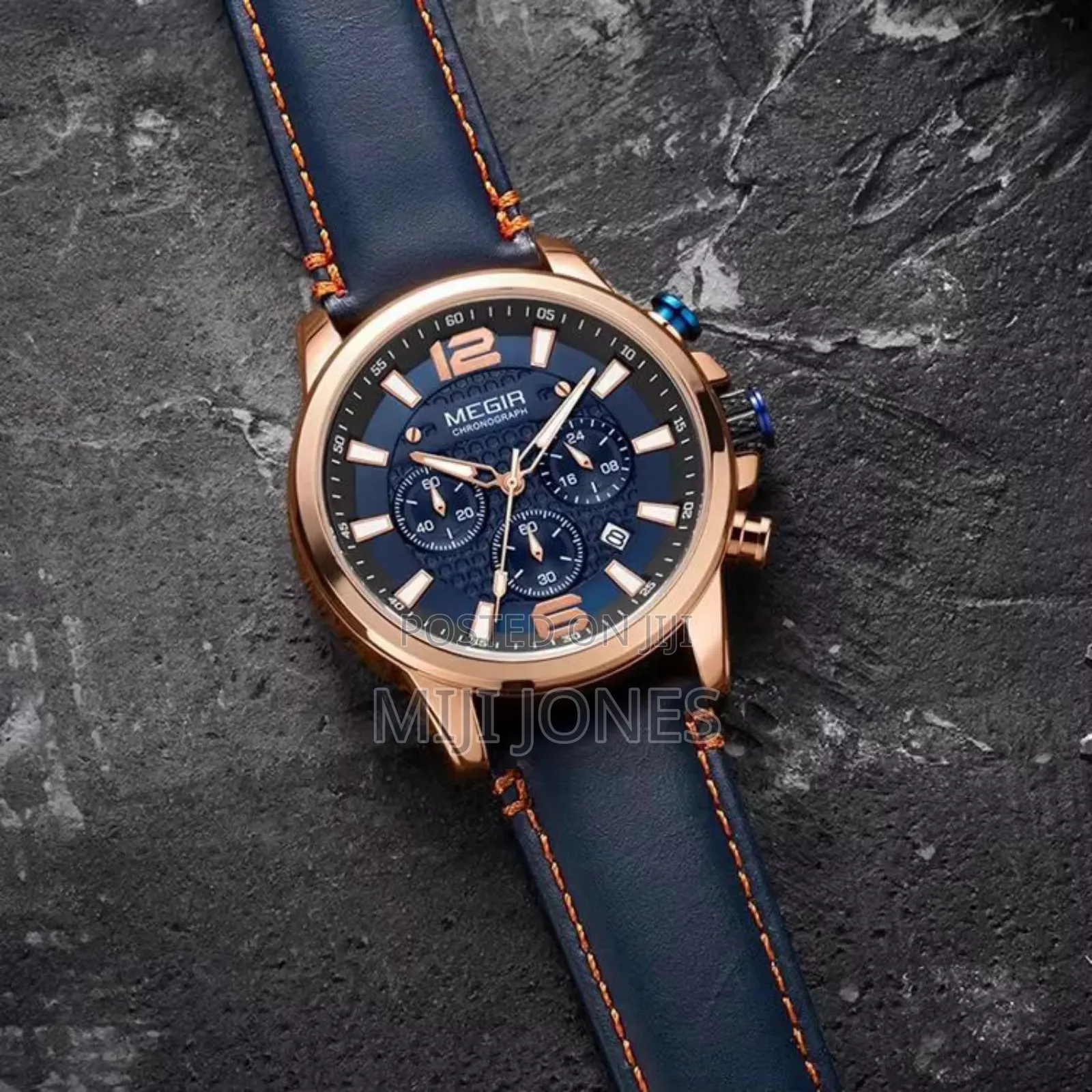 Megir Chronograph Leather Watch - Waterproof Luxury ✨