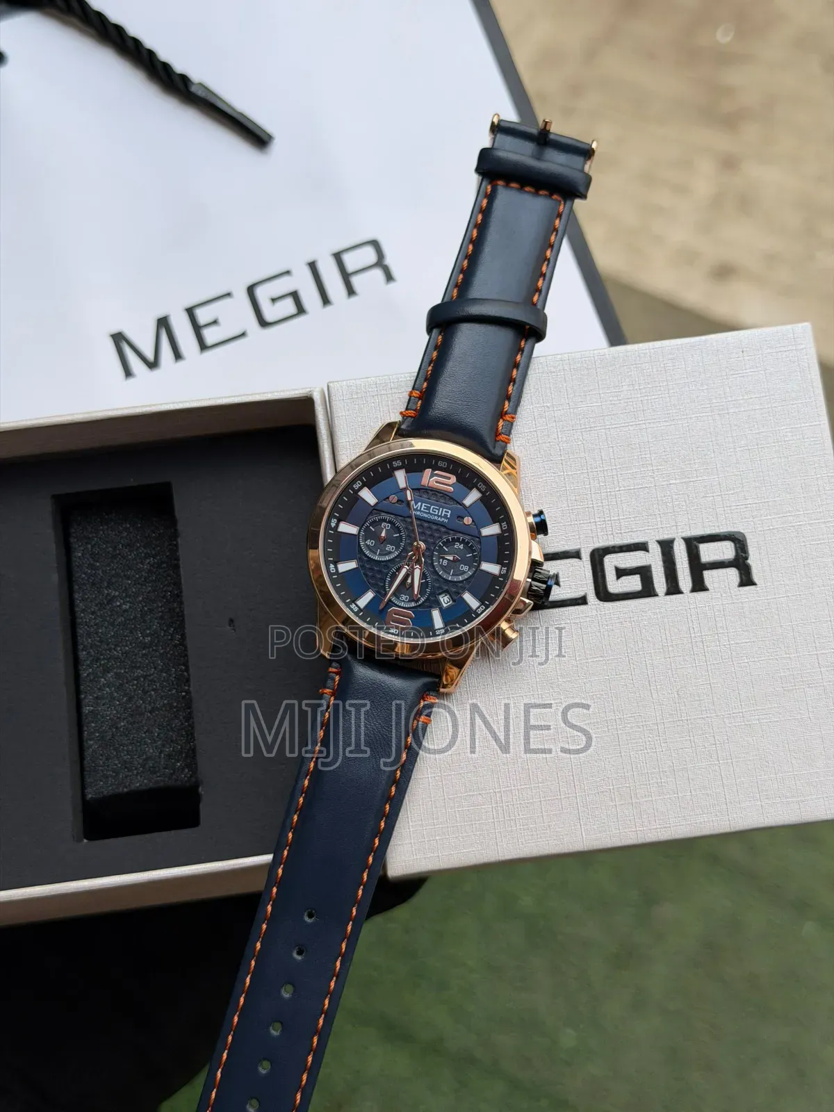 Megir Chronograph Leather Watch - Waterproof Luxury ✨