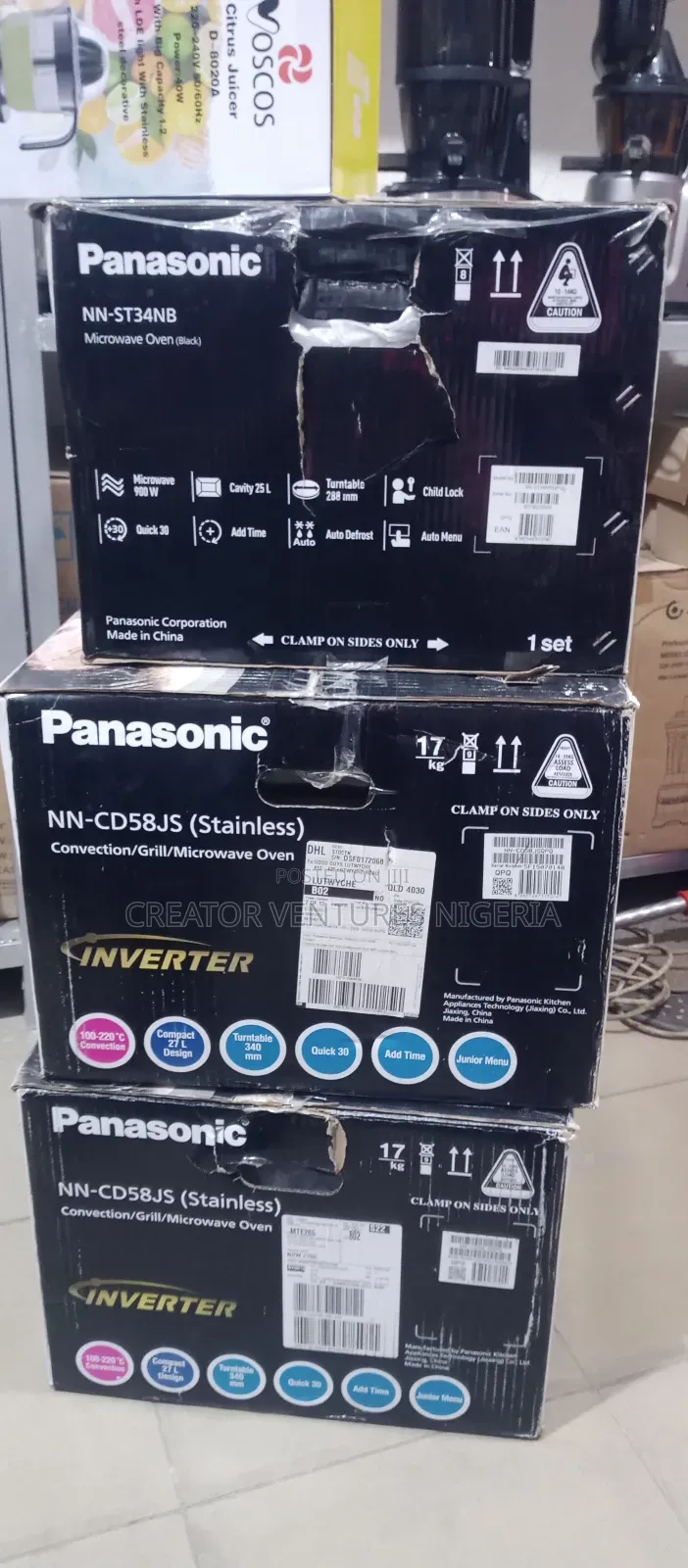 Inverter Panasonic Microwave 3 in 1 Convention/Grill Oven,Stainless27l