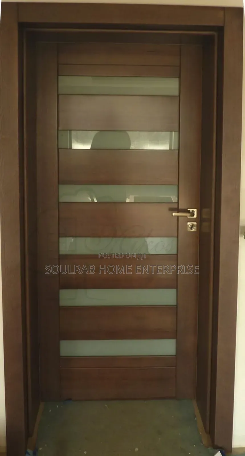 Quality Gold Kitchen Door With Frame, Lock, Inches Installation