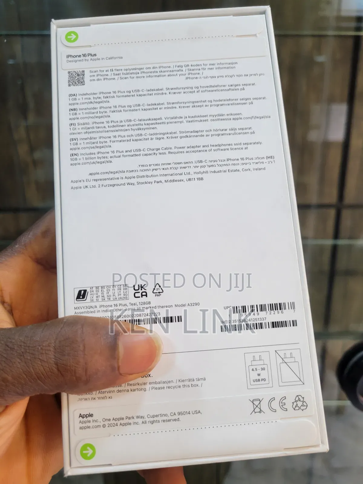 New Apple iPhone 16 Plus 128 GB Green
