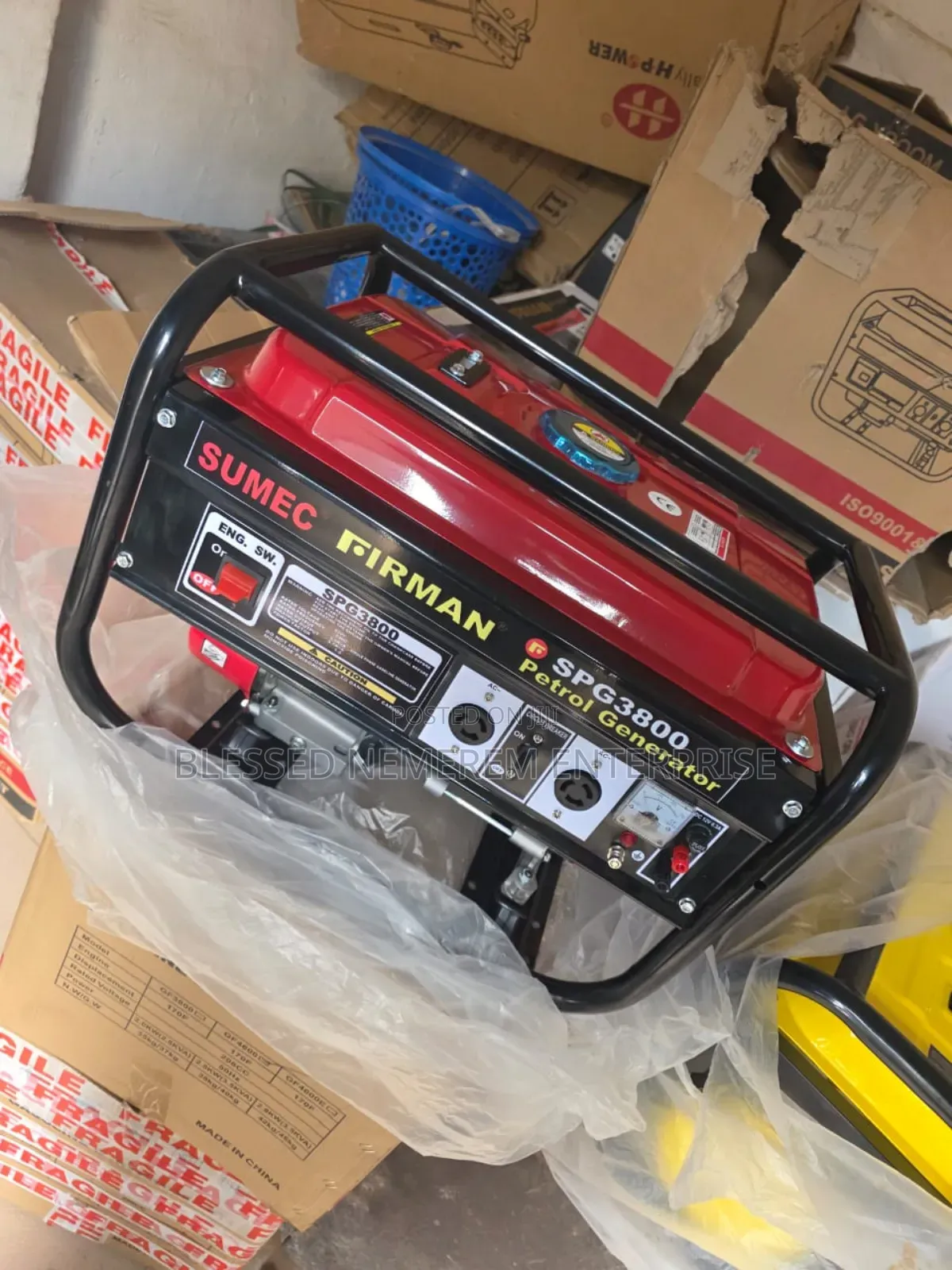 Sumec Firman Petrol Generator Model Spg3800m 3.5kva 100%Copper Coil