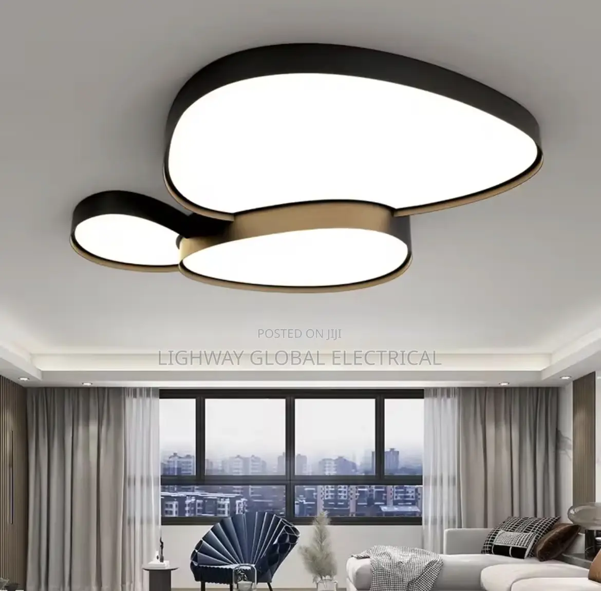 1000mm Big Living Room Creative Flosh Chandelier