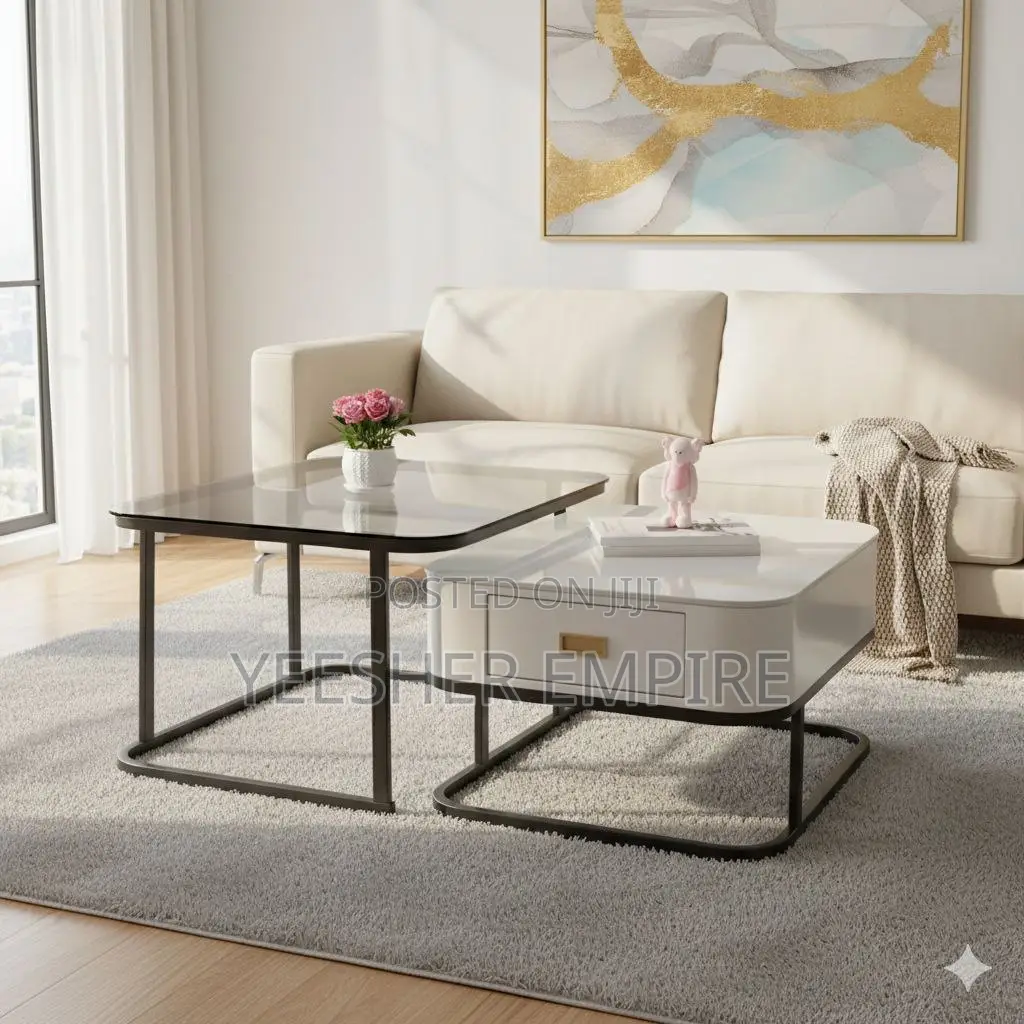 Marble Center Table With Drawer
