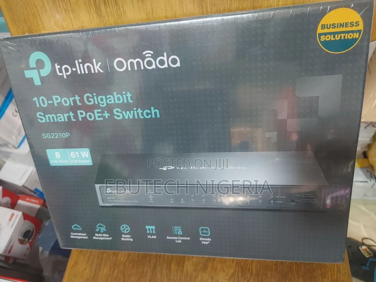 Tp-Link Tl-Sg2210p 8-Port Gigabit Poe Smart Switch With 2 SFP Slots