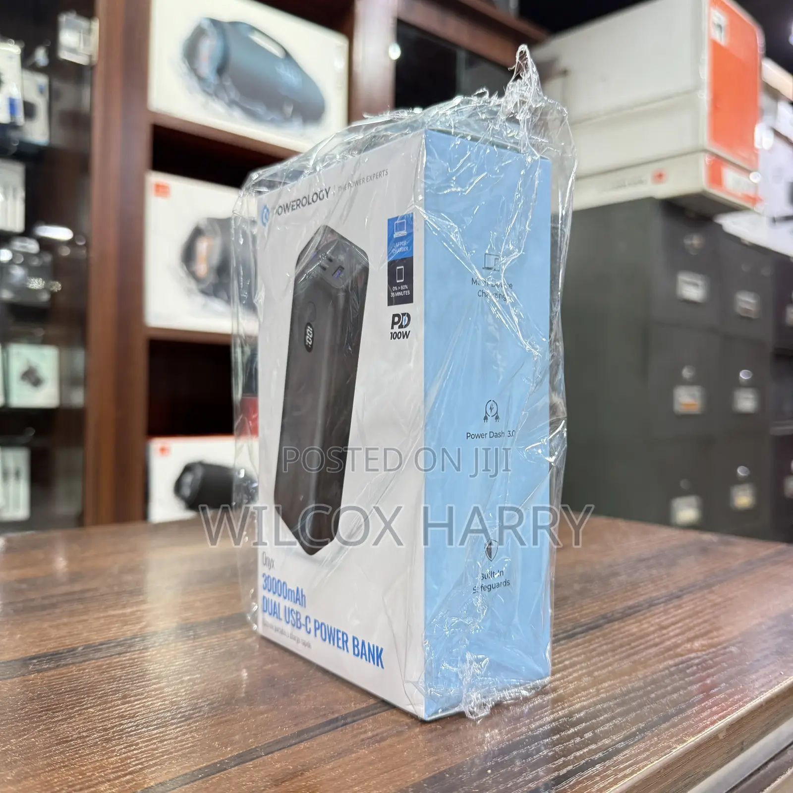 Powerology Onyx 30000mah Dual Usb-C Power Bank • Laptop Charger