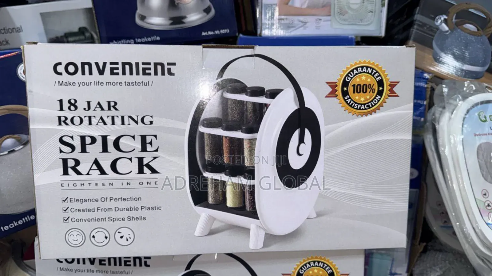 18 Jar Rotating Spice Rack