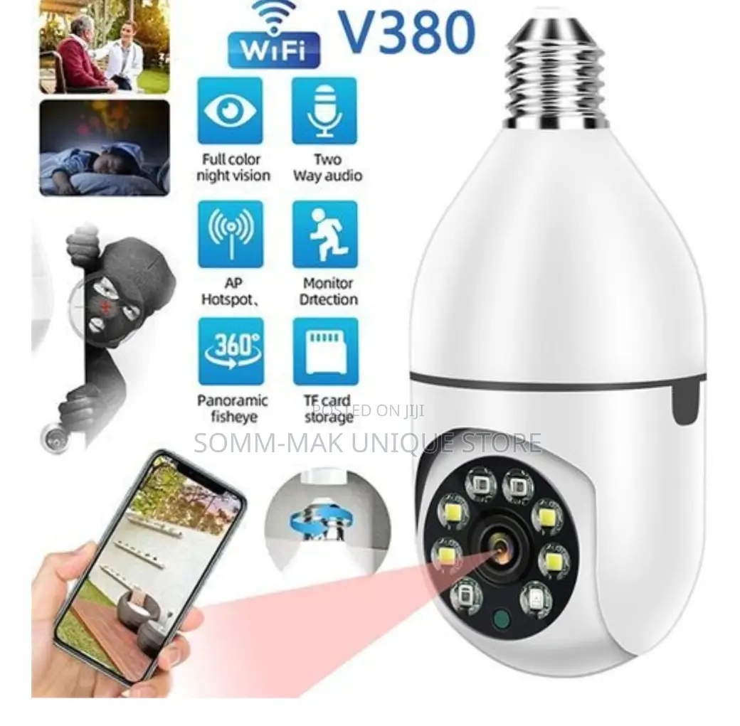 V380 1080p Wireless 360 Rotate Auto Tracking Panoramic Camera Wifi Cam