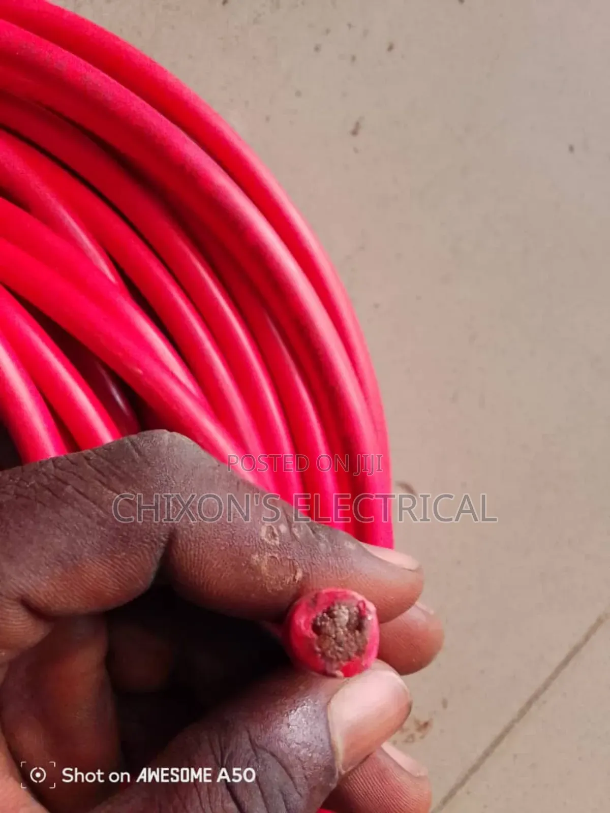 16mm Dc Single Flexible Cable Red