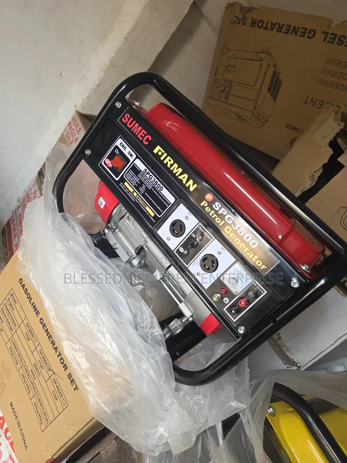 Super Quality Sumec Firman Petrol Generator 3.5kva 100% Copper Coil