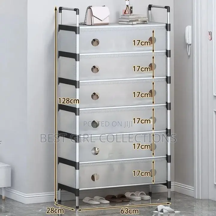 7 Steps Shoe Rack With Cover