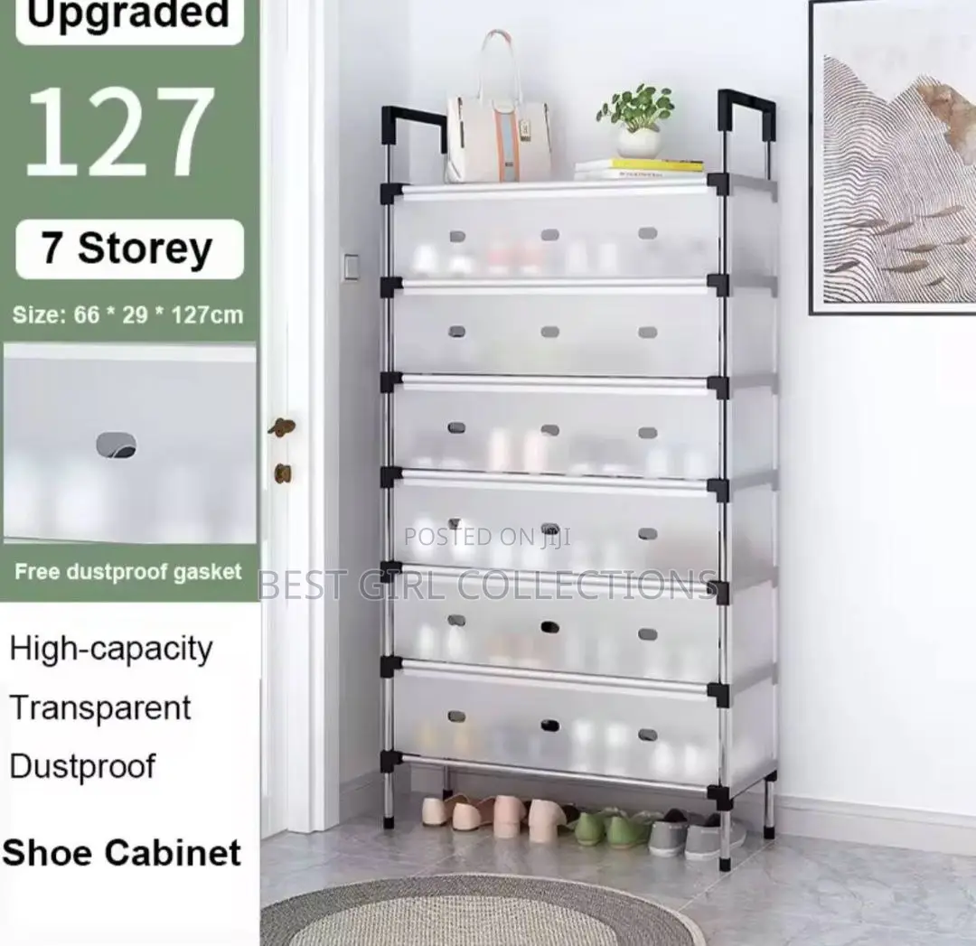 7 Steps Shoe Rack With Cover