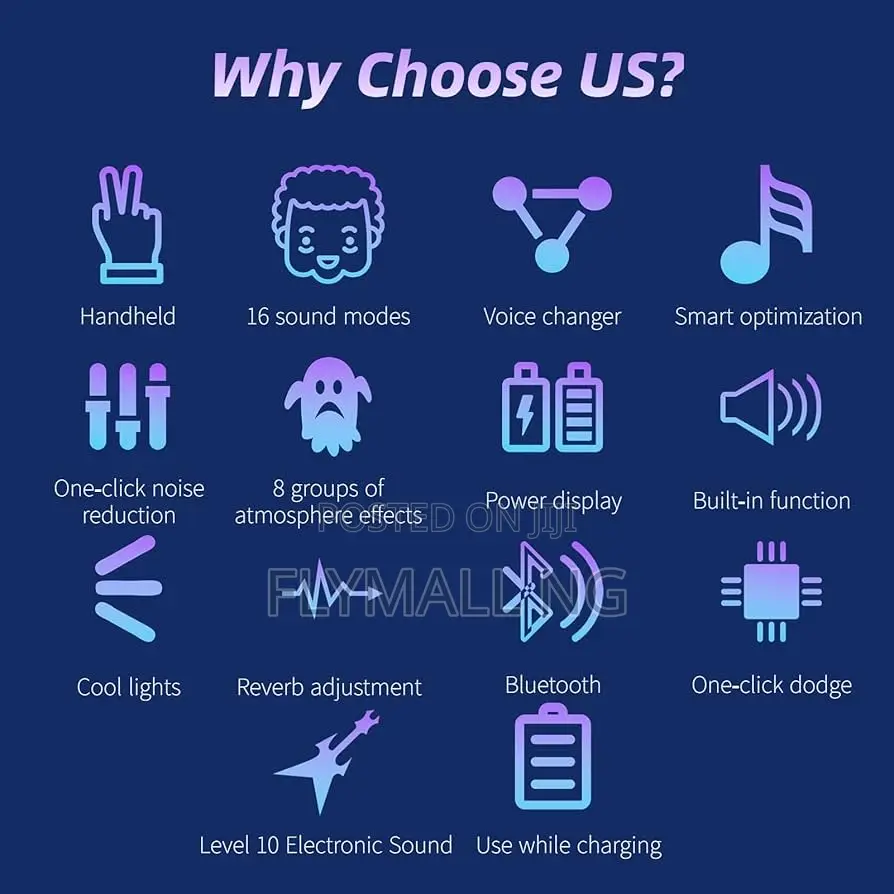 I9 Voice Changer, Handheld Sound Card Mini Voice Changer Device