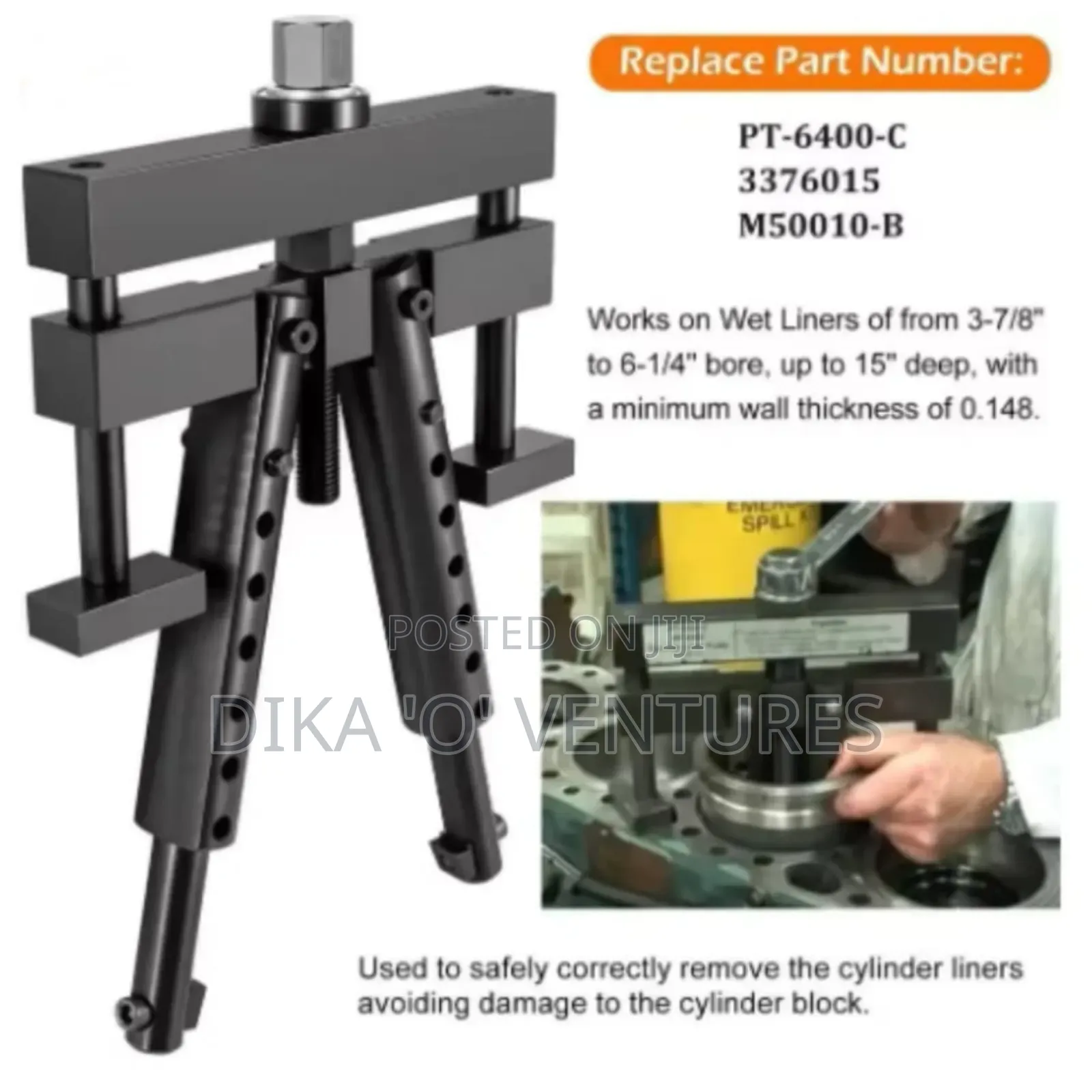 Universal Cylinder Liner Puller for Mack Volvo Detroit International