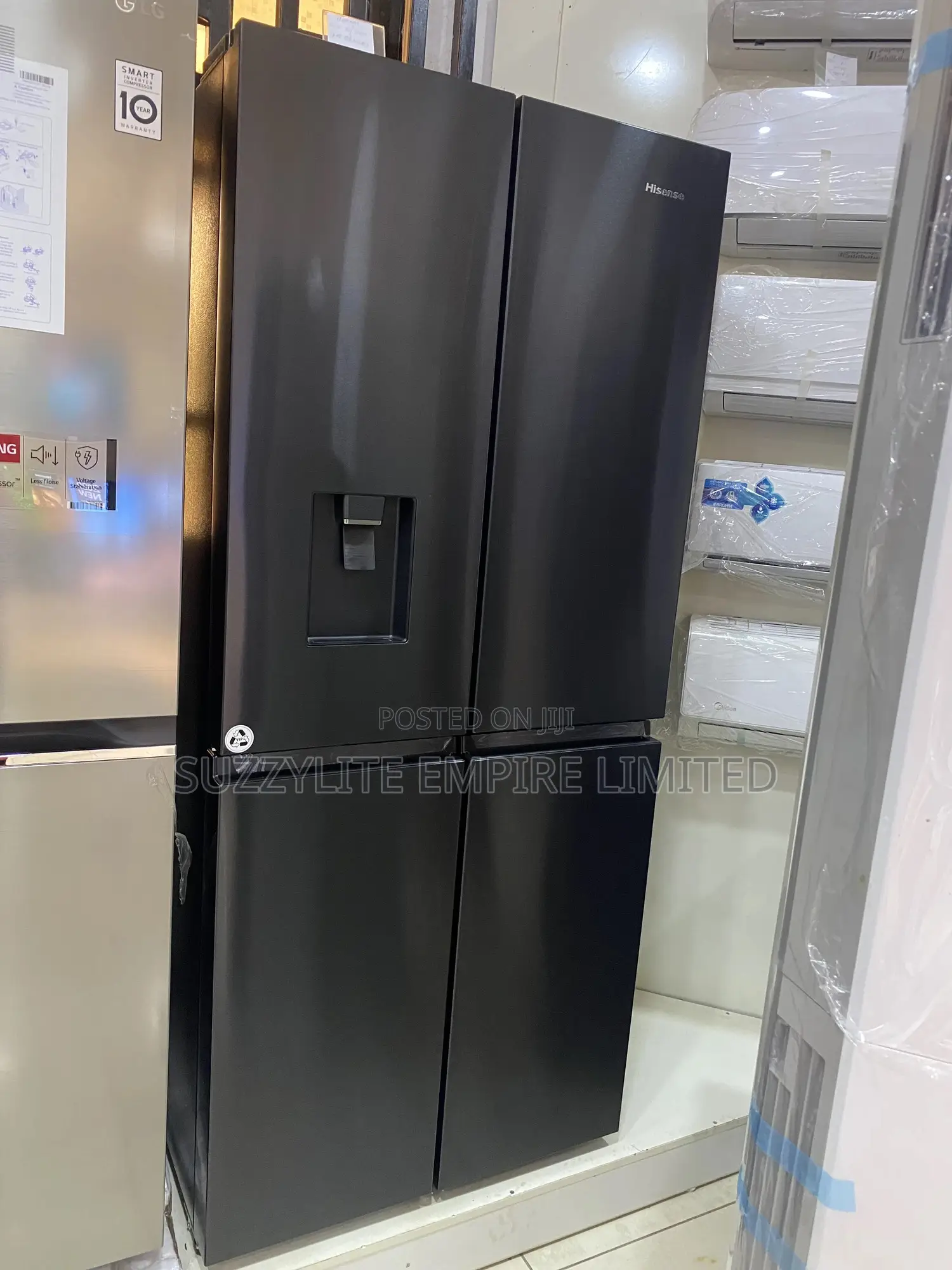 Hisense Side By Side Refrigerator 4doors With Dispenser 432 Liters