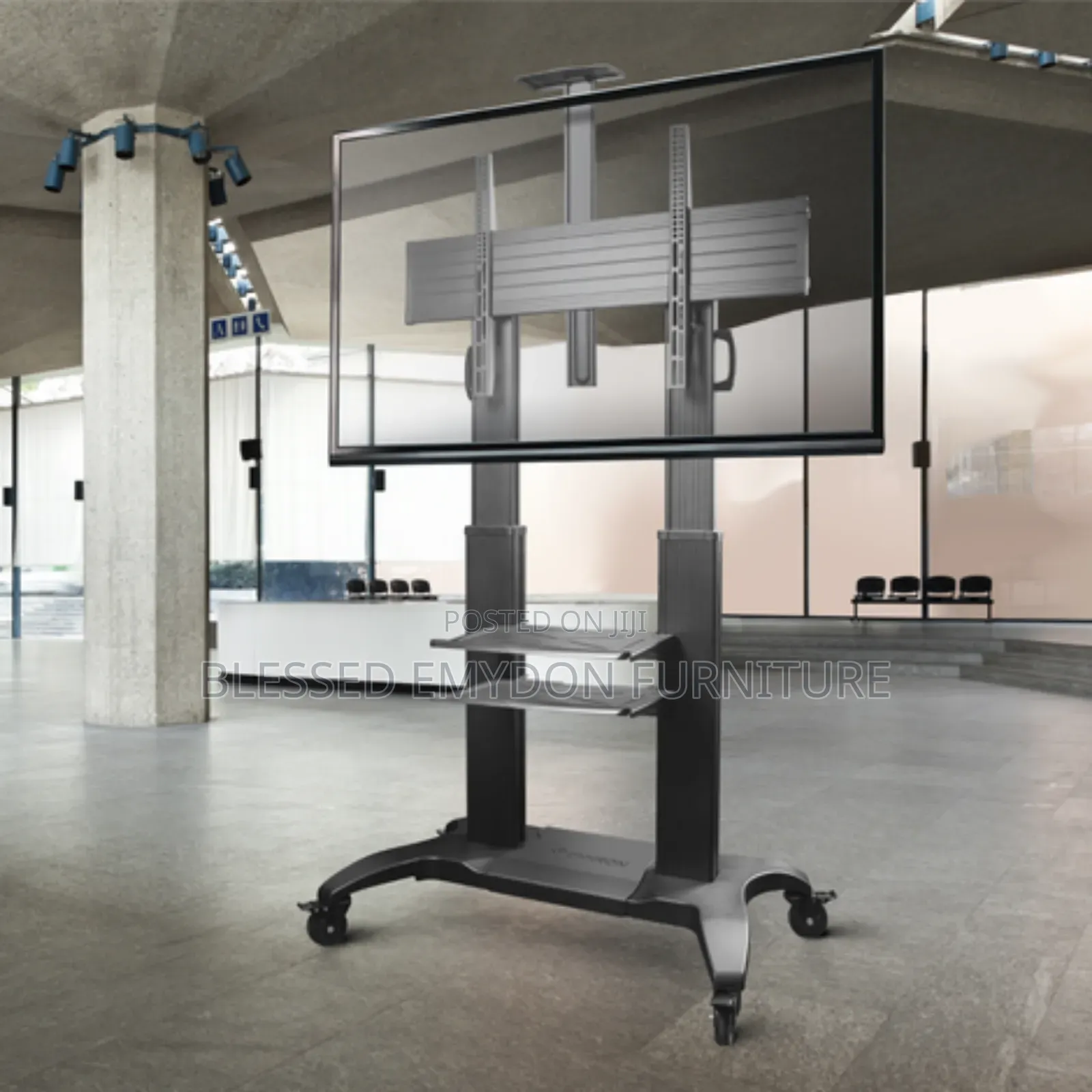 Mobile Tv Stand Rolling Tv Cart for 60 to 100.