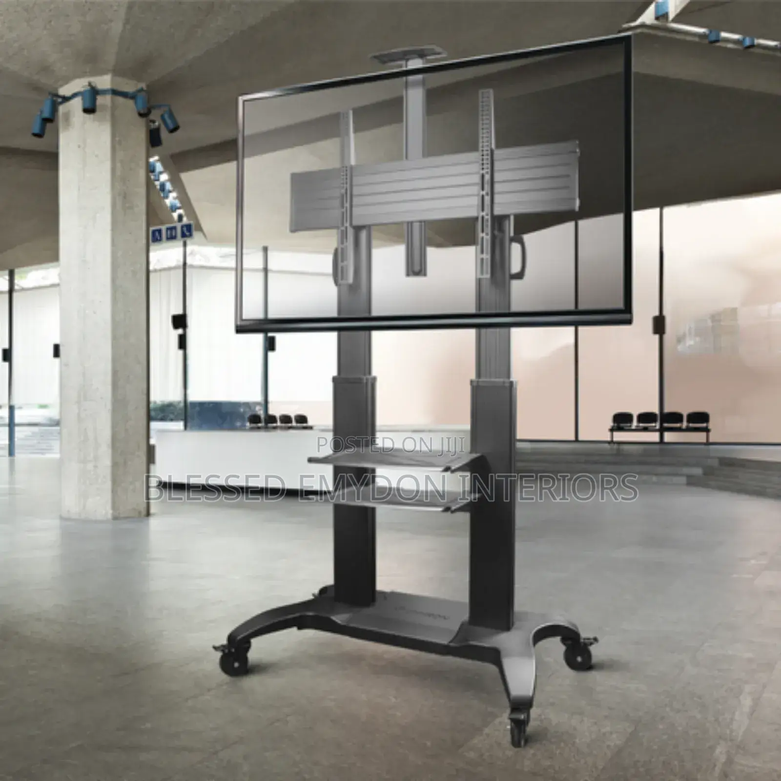 Mobile Tv Stand Rolling Tv Cart for 60 to 100.