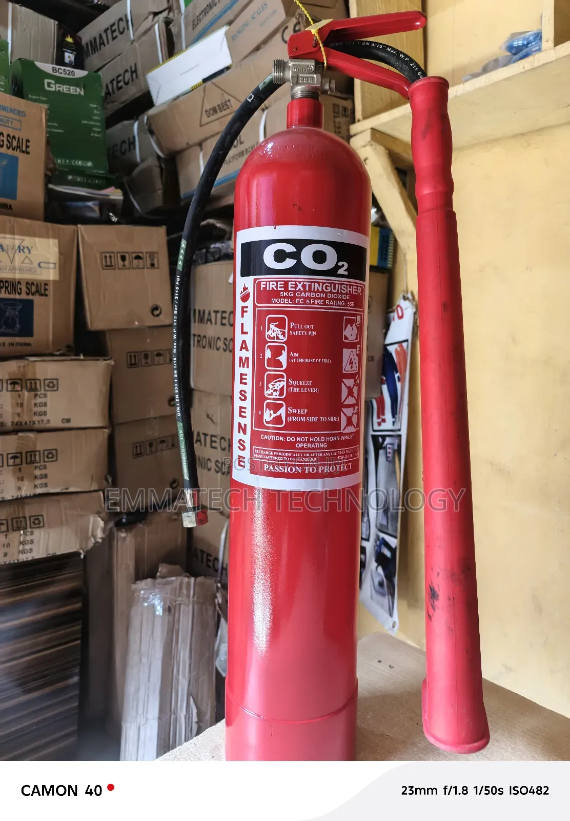 Zip 5kg Co2 Angus Fire Extinguisher