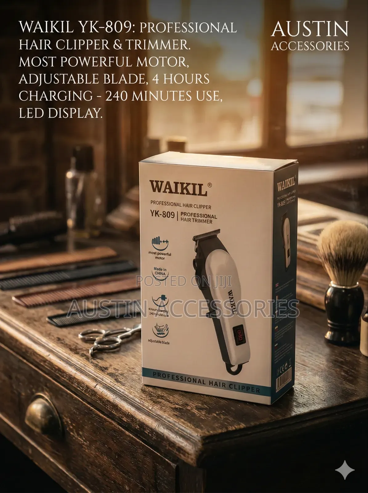 Waikil Professional Rechargeable Clippers