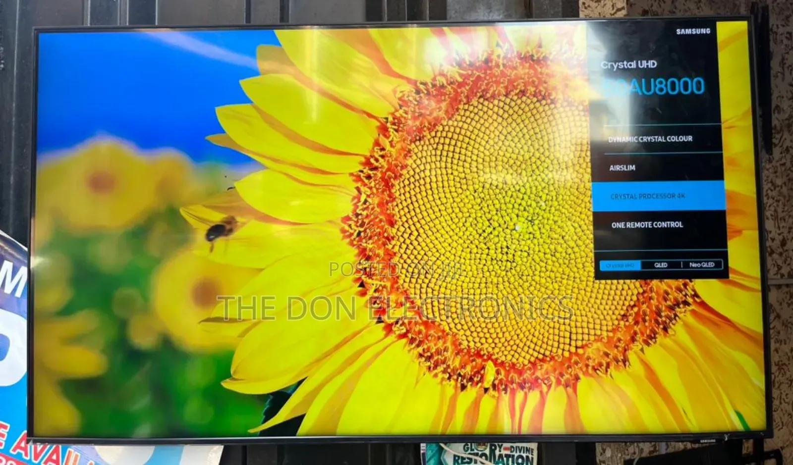 50 Inch Samsung Crystal Uhd Au800 (2021) Model Smart Tv