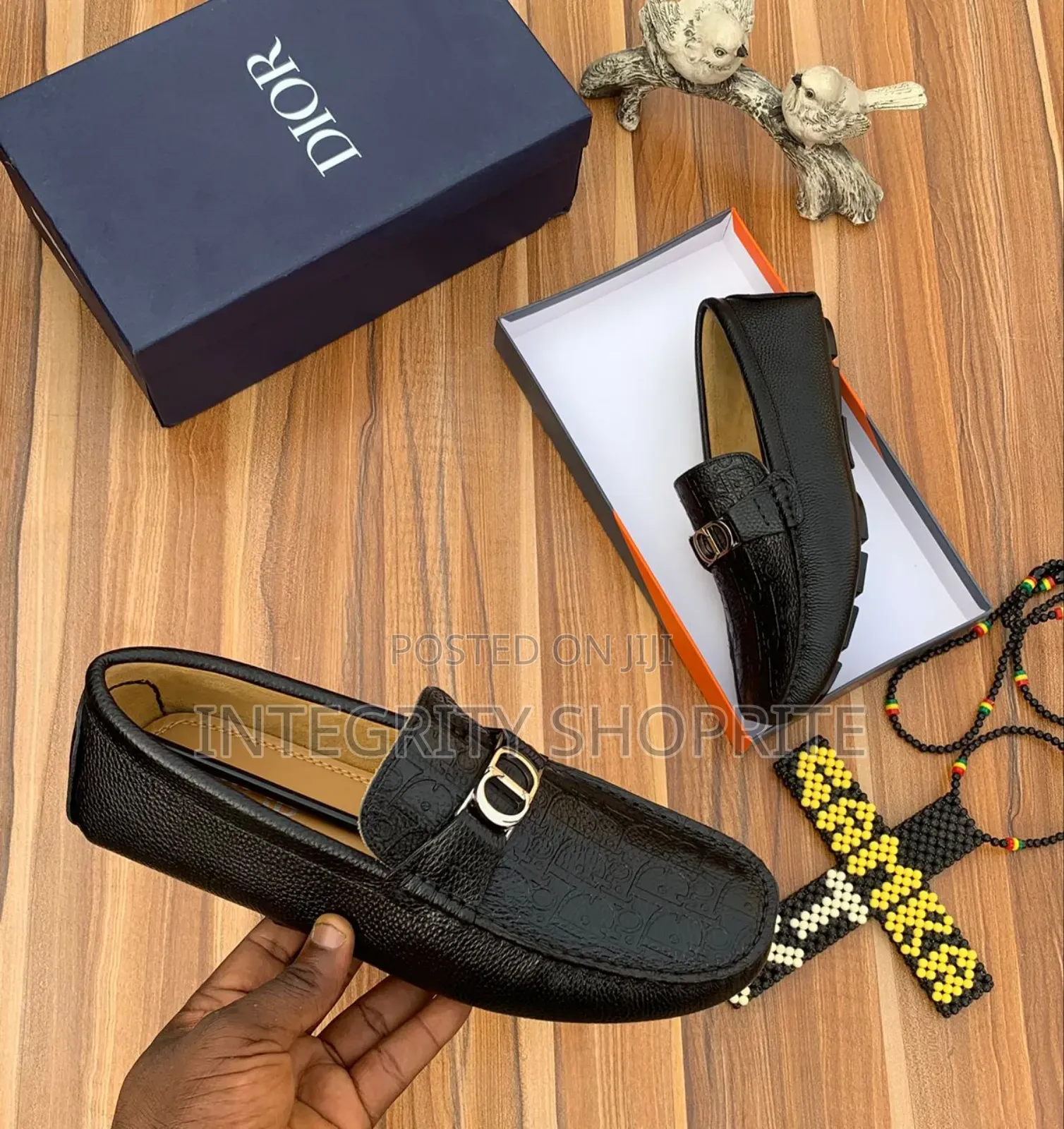 Black Dior Luxury Loafers