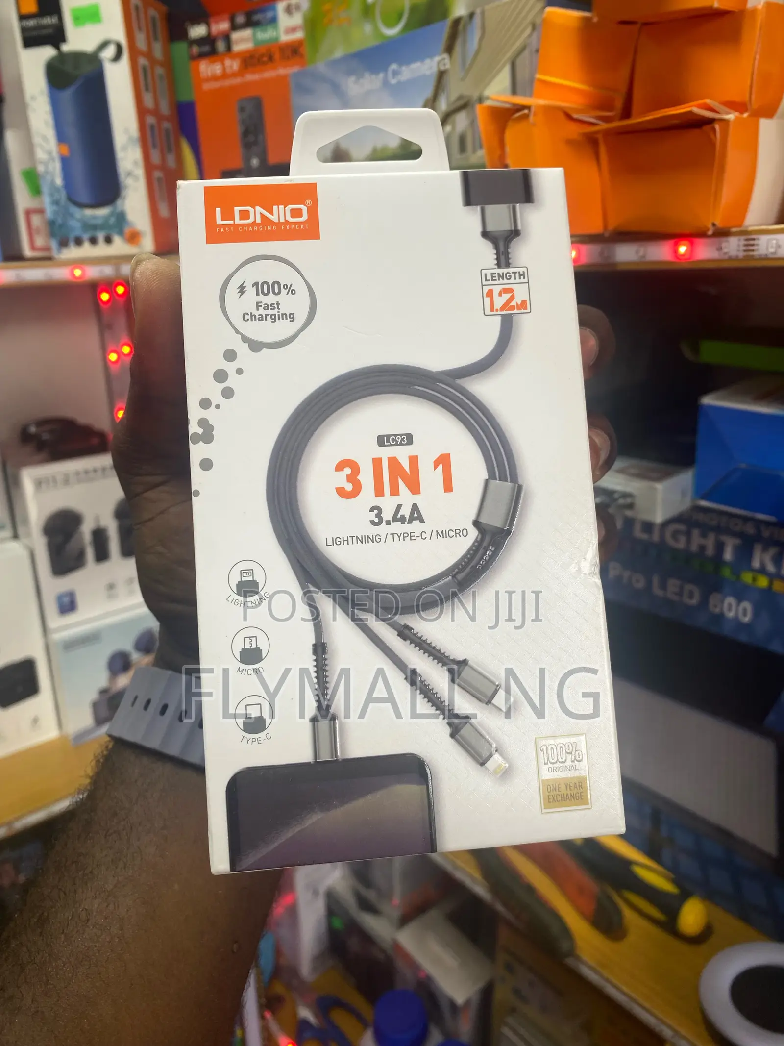 Ldnio Lc93 3-in-1 Fast Charging Cable