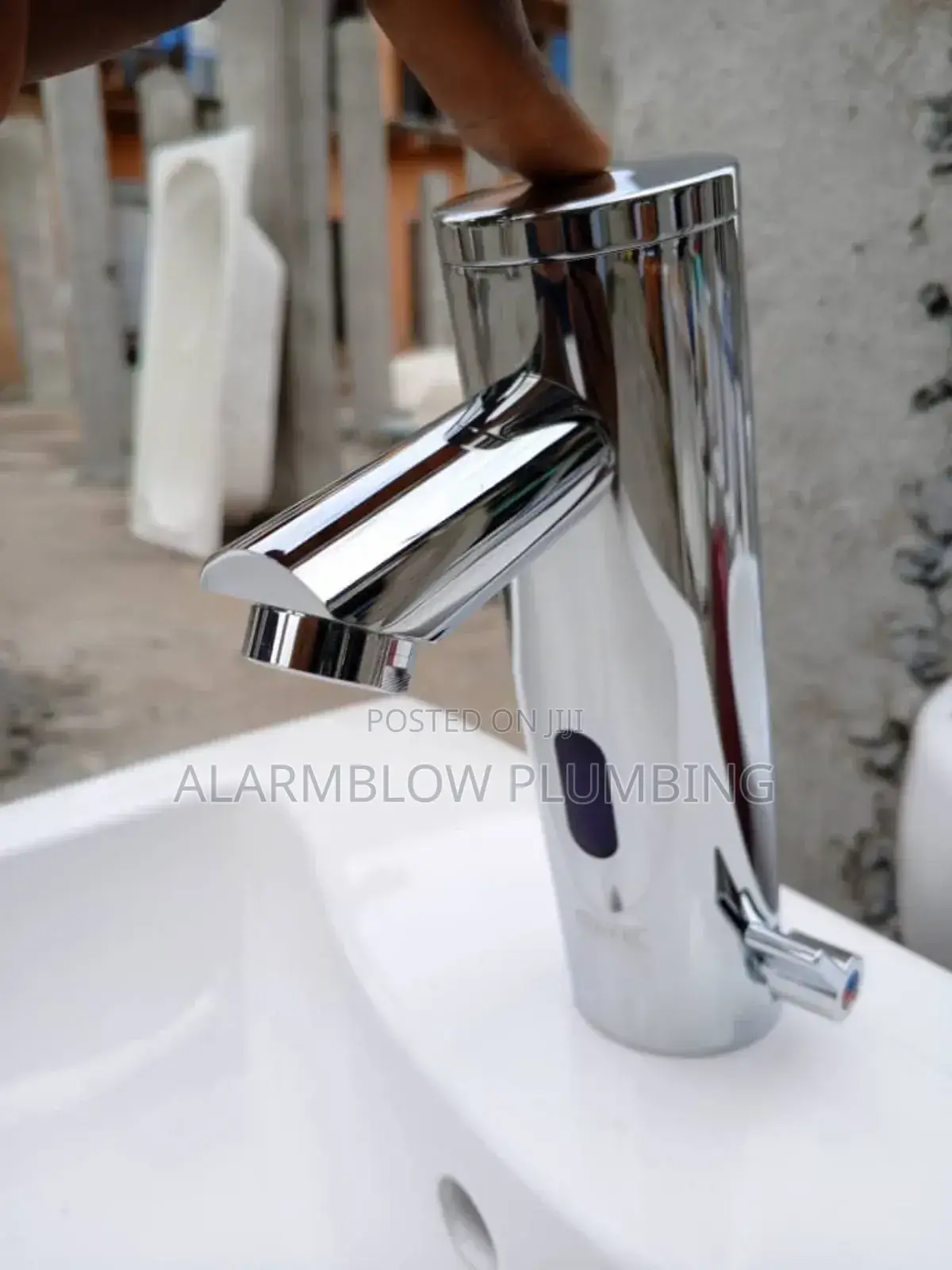 Chrome Automatic Sensor Faucet, Known as a Touchless Tap, Design