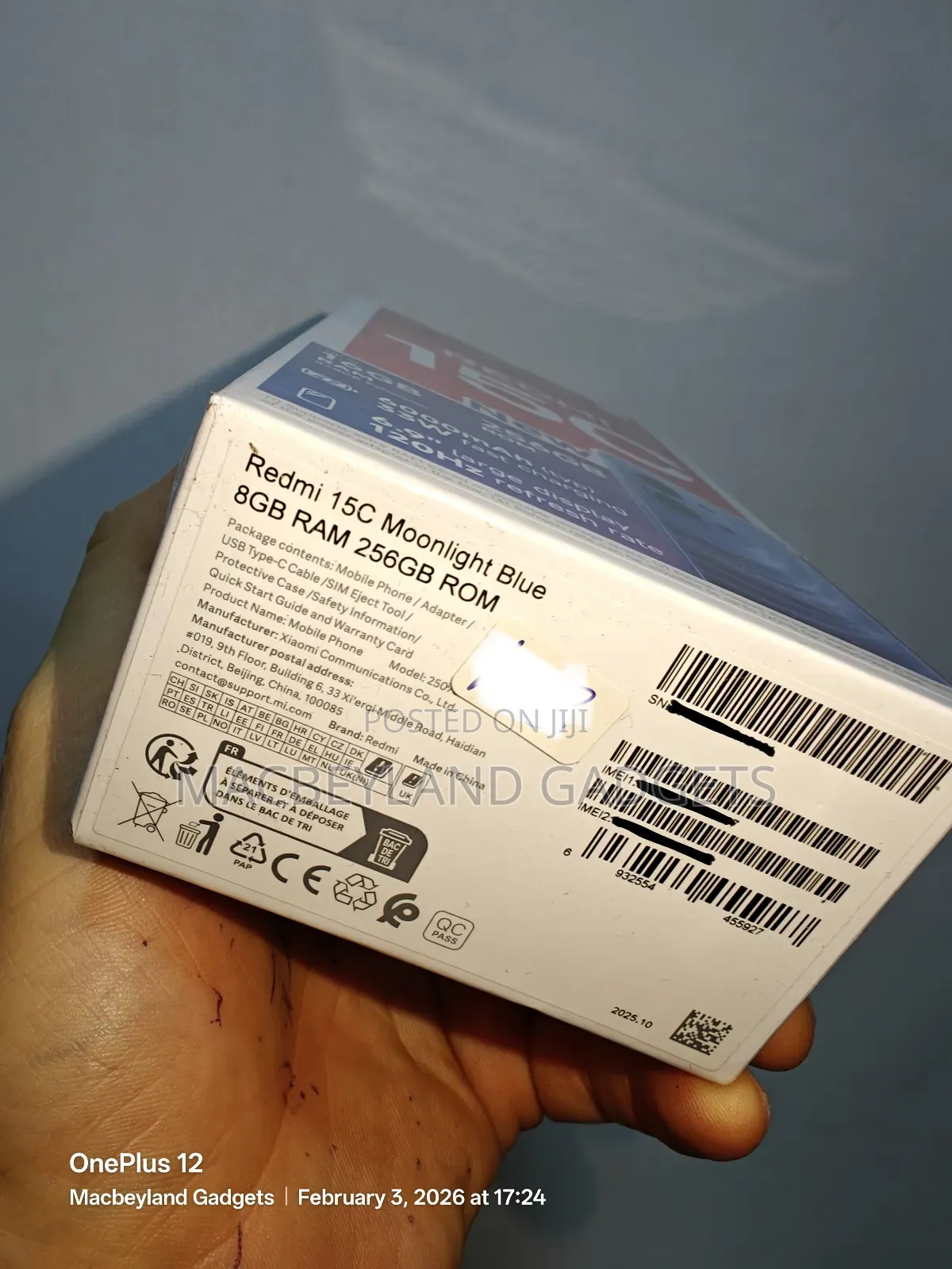 New Xiaomi Redmi 15C 4G 256 GB Blue