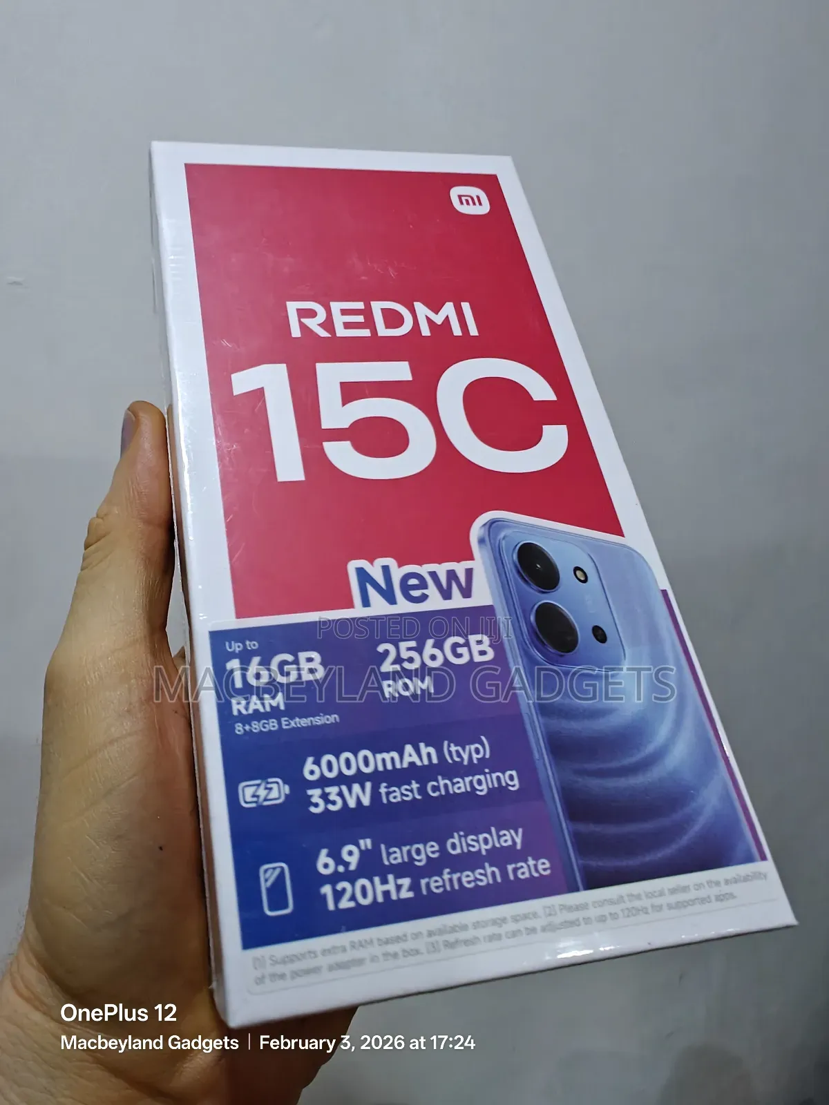 New Xiaomi Redmi 15C 4G 256 GB Blue