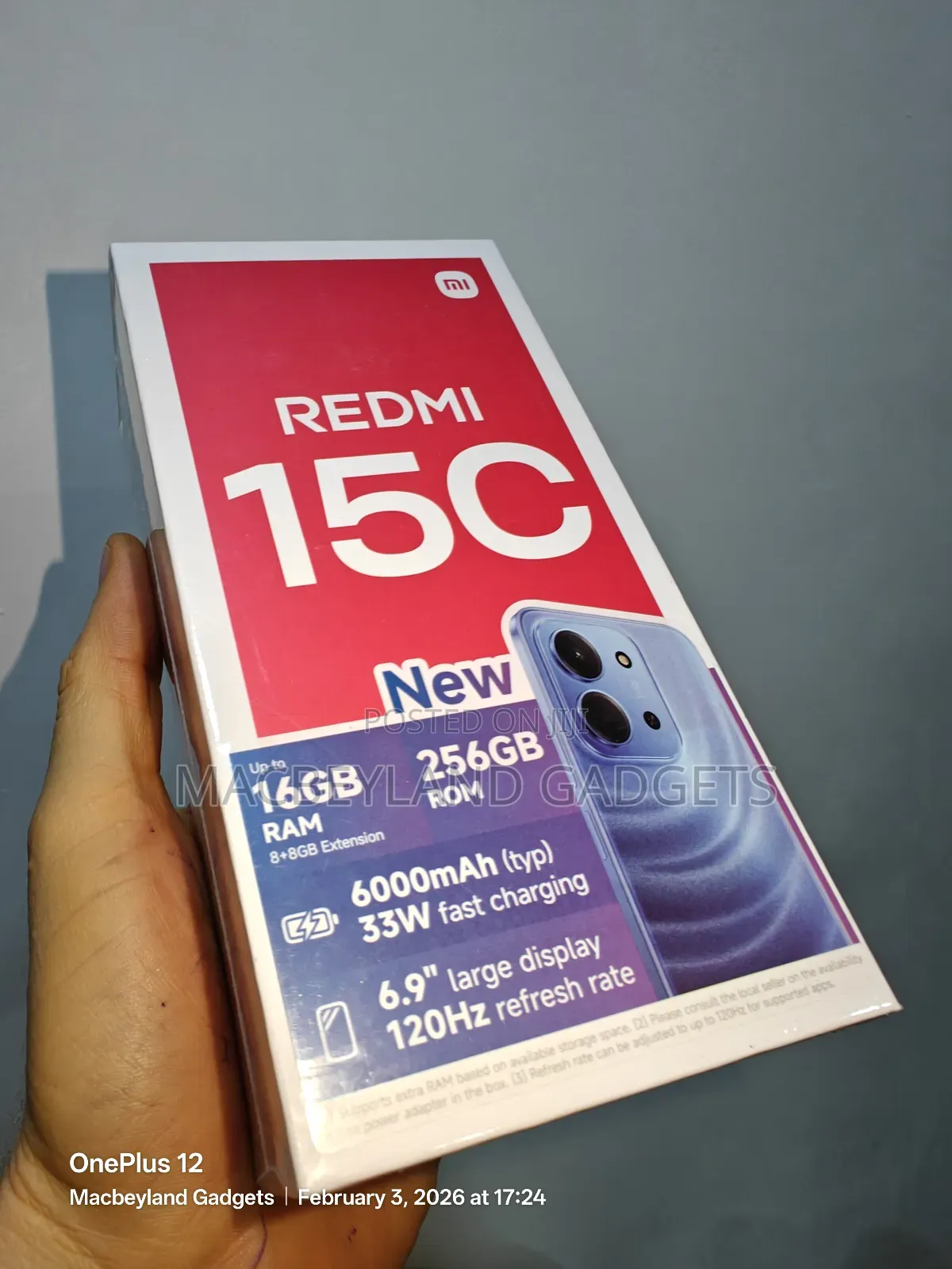New Xiaomi Redmi 15C 4G 256 GB Blue