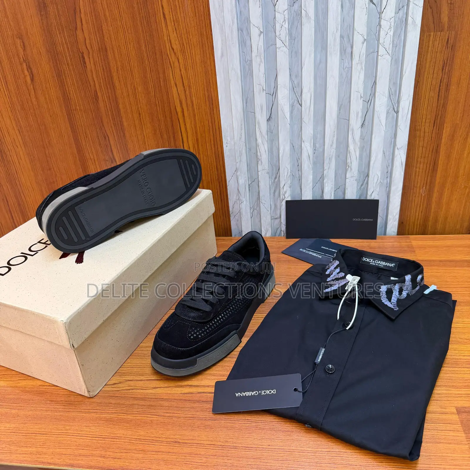 Luxury Update Dolce Gabbana Suede Perforated Portofino Yacht Shoes