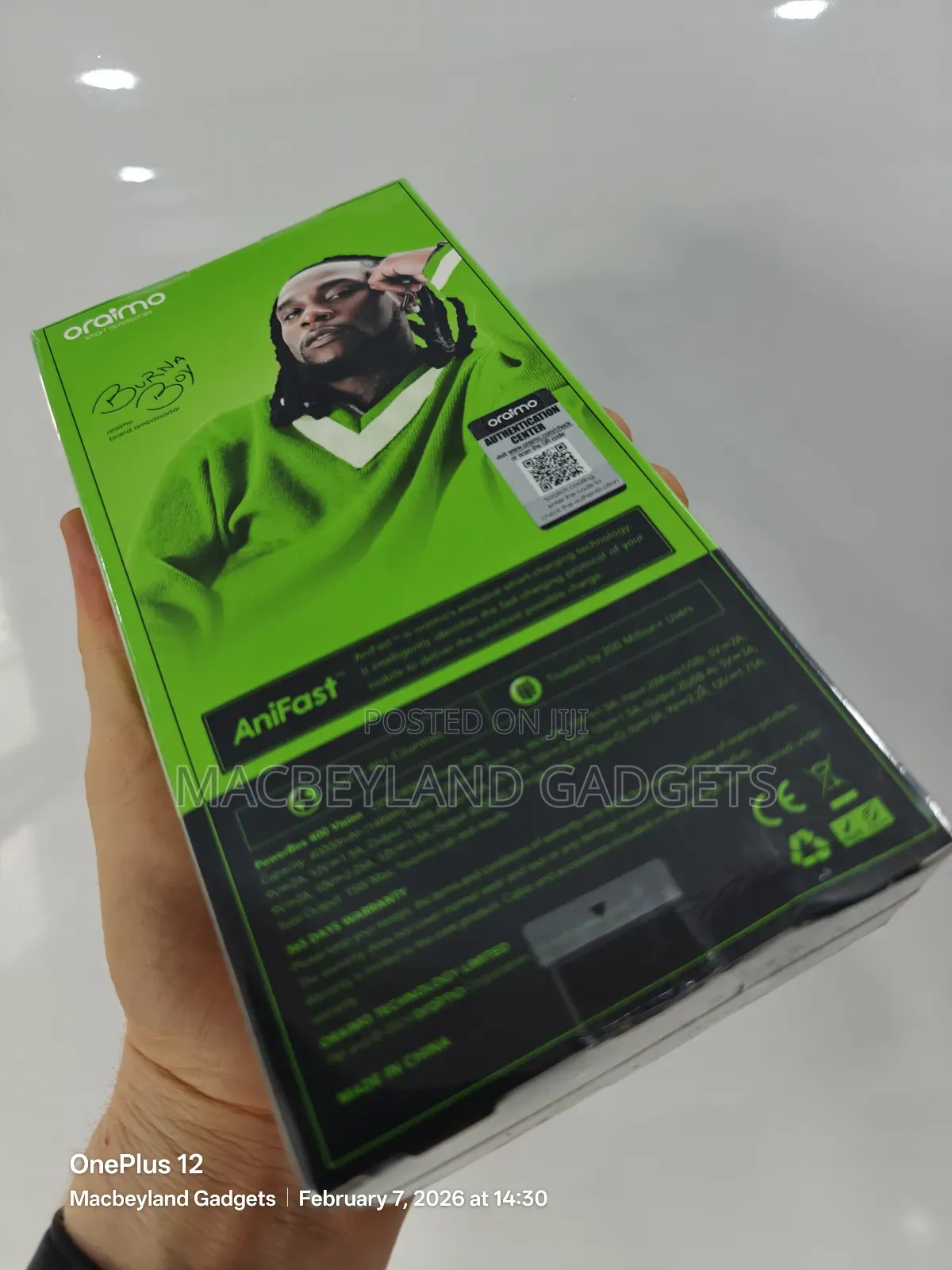 Brand New Oraimo 40,000mah Power Bank 22.5 Watts