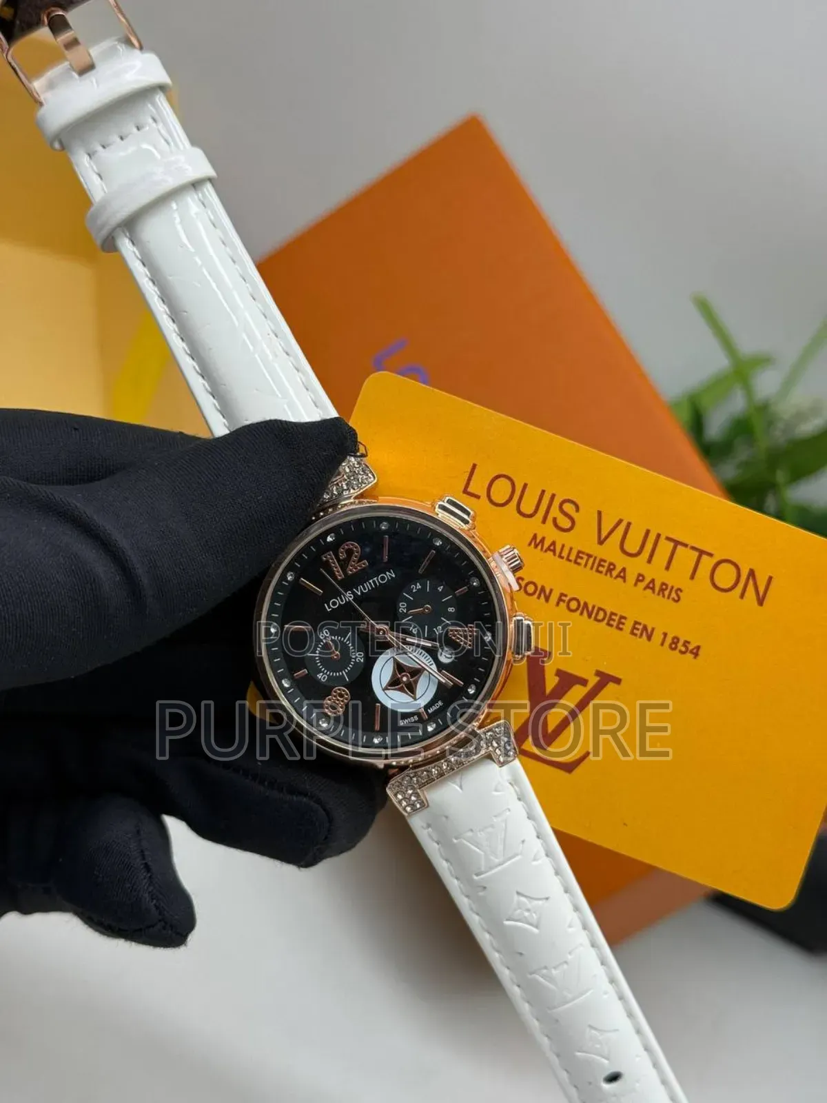 Louis Vuitton Leather Watch for Ladies