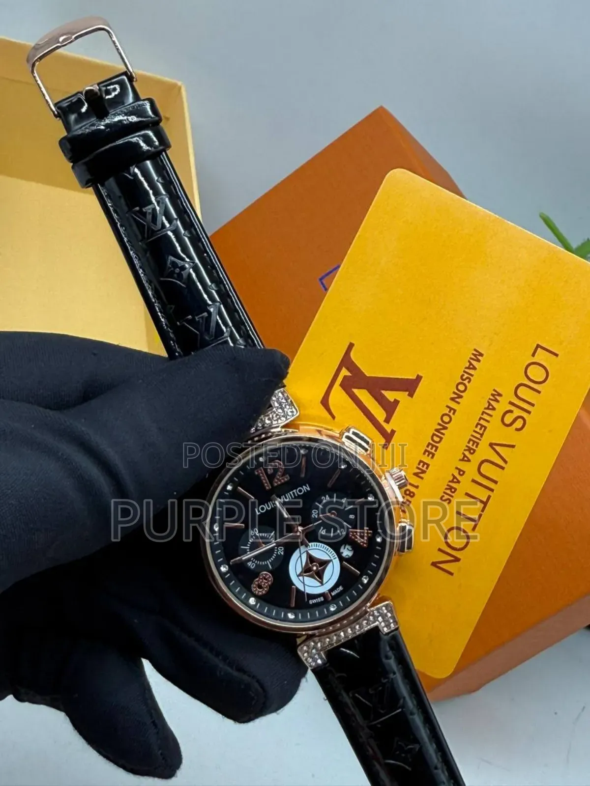 Louis Vuitton Leather Watch for Ladies