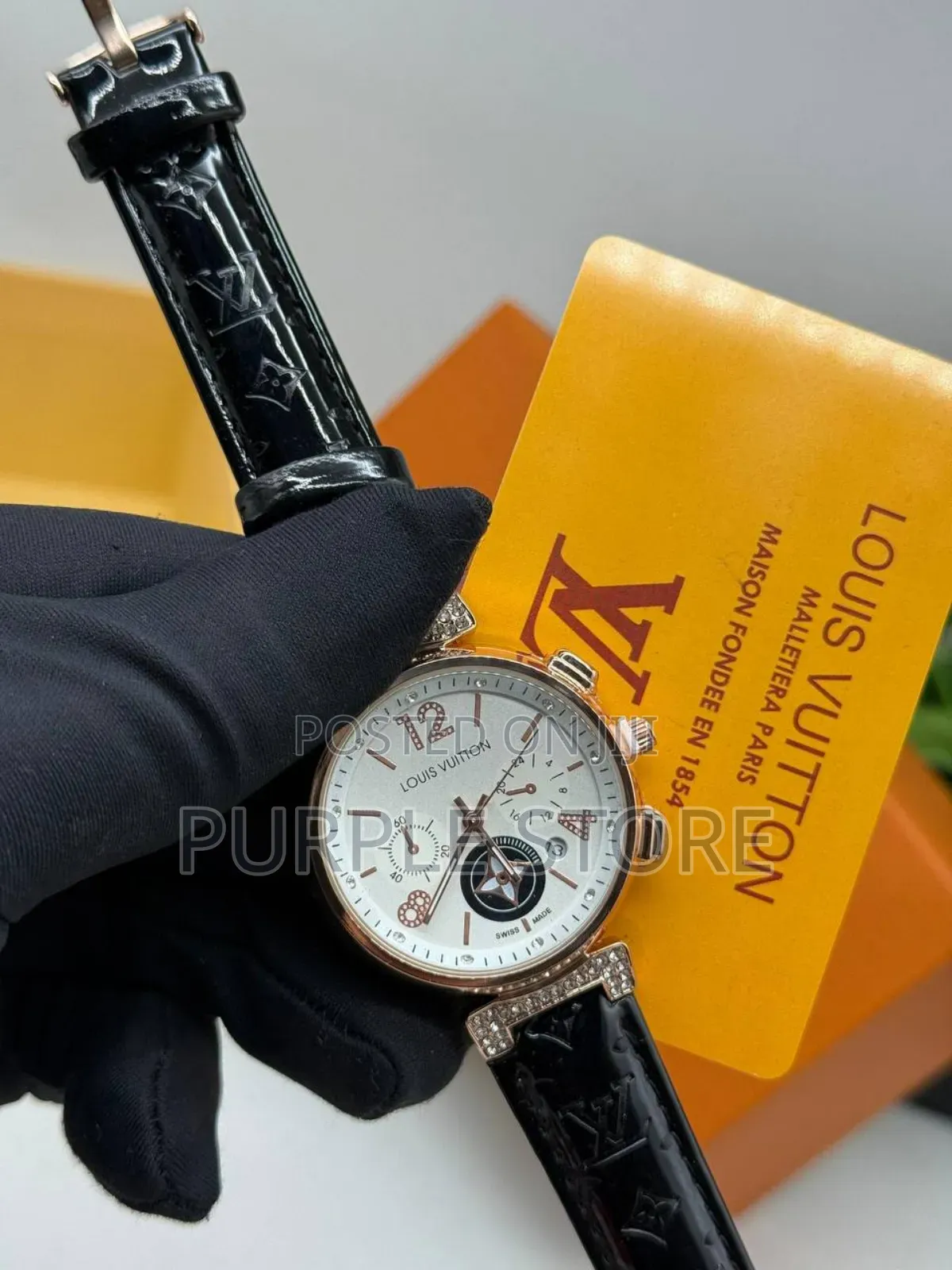Louis Vuitton Leather Watch for Ladies