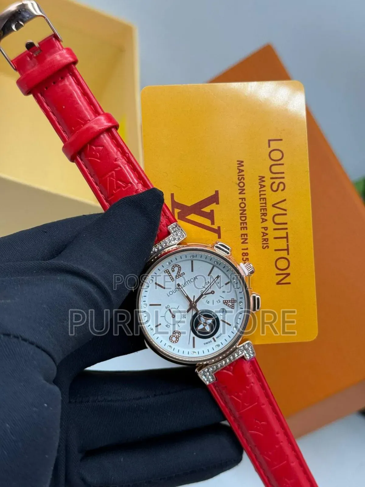 Louis Vuitton Leather Watch for Ladies