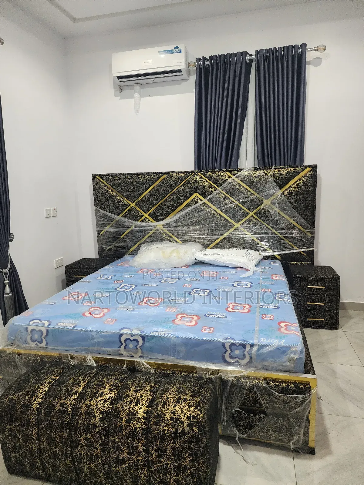 High Quality Premium Padded Bedframe 6by6