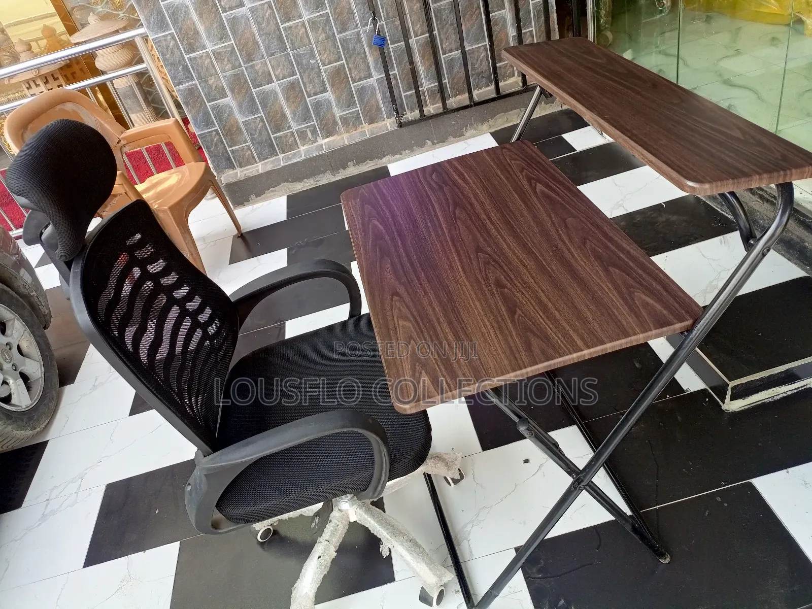 Quality Office Foldable Table With Office Chair
