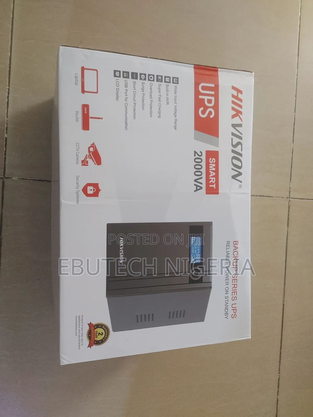 Hikvision 2000va Ups, 1200w-Ds-Ups2000