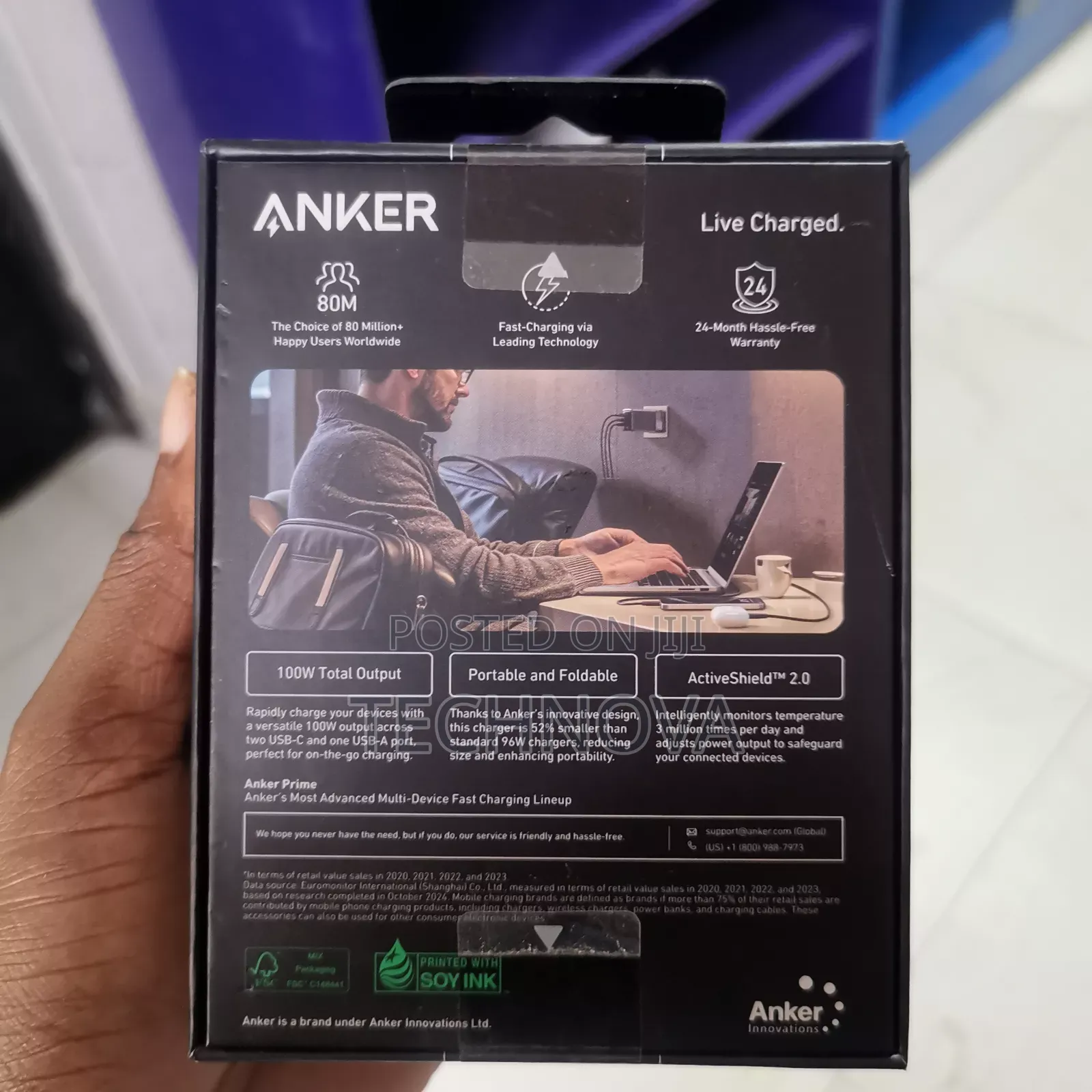 Anker Prime Charger (100w, 3 Port, Gan)