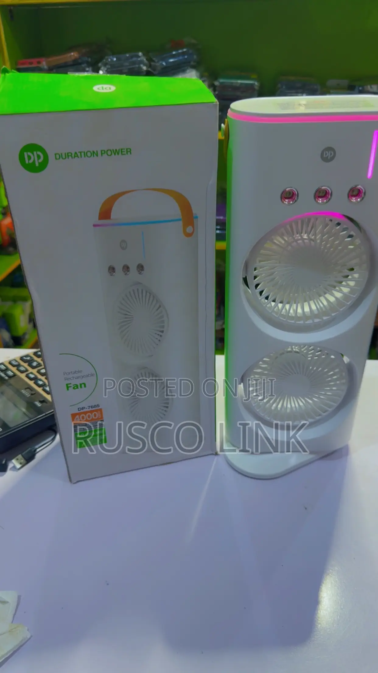 Rechargeable Humidifier Fan