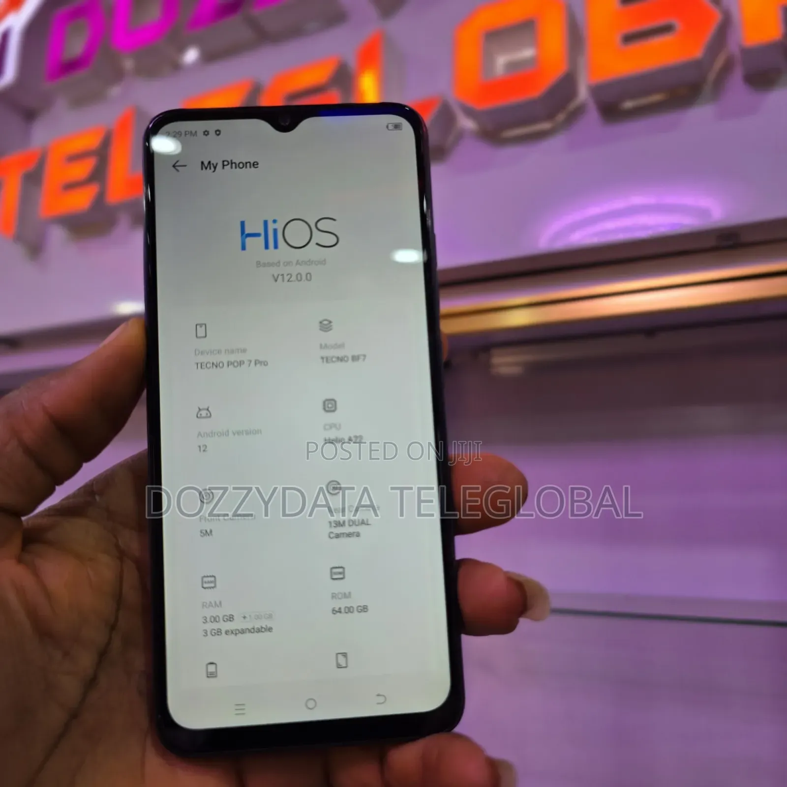 Tecno Pop 7 Pro 64 GB Black