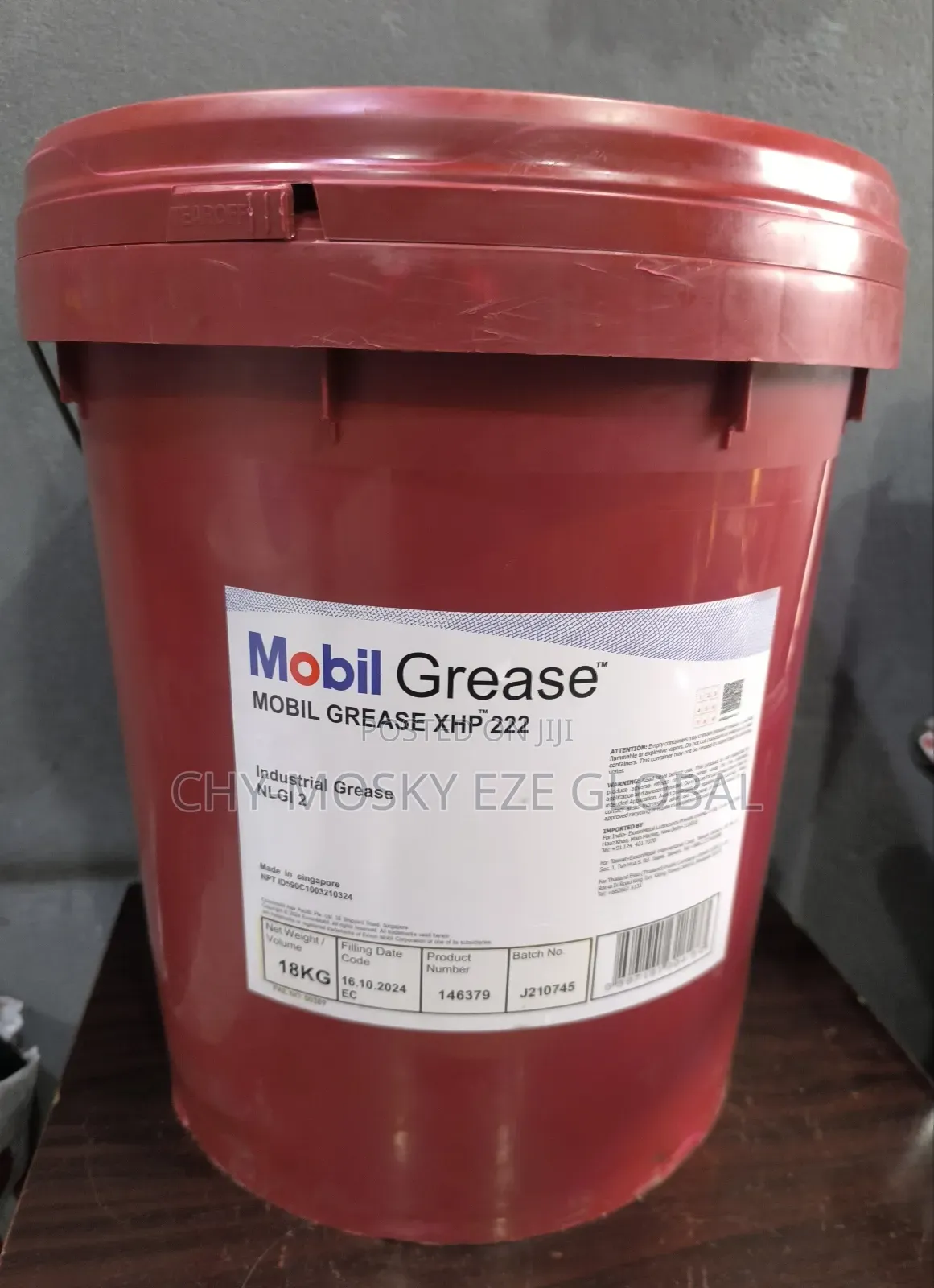 Mobil Grease XHP 222 Lithium-Compleex Grease Nlgi 2 (20ltr/Pail)