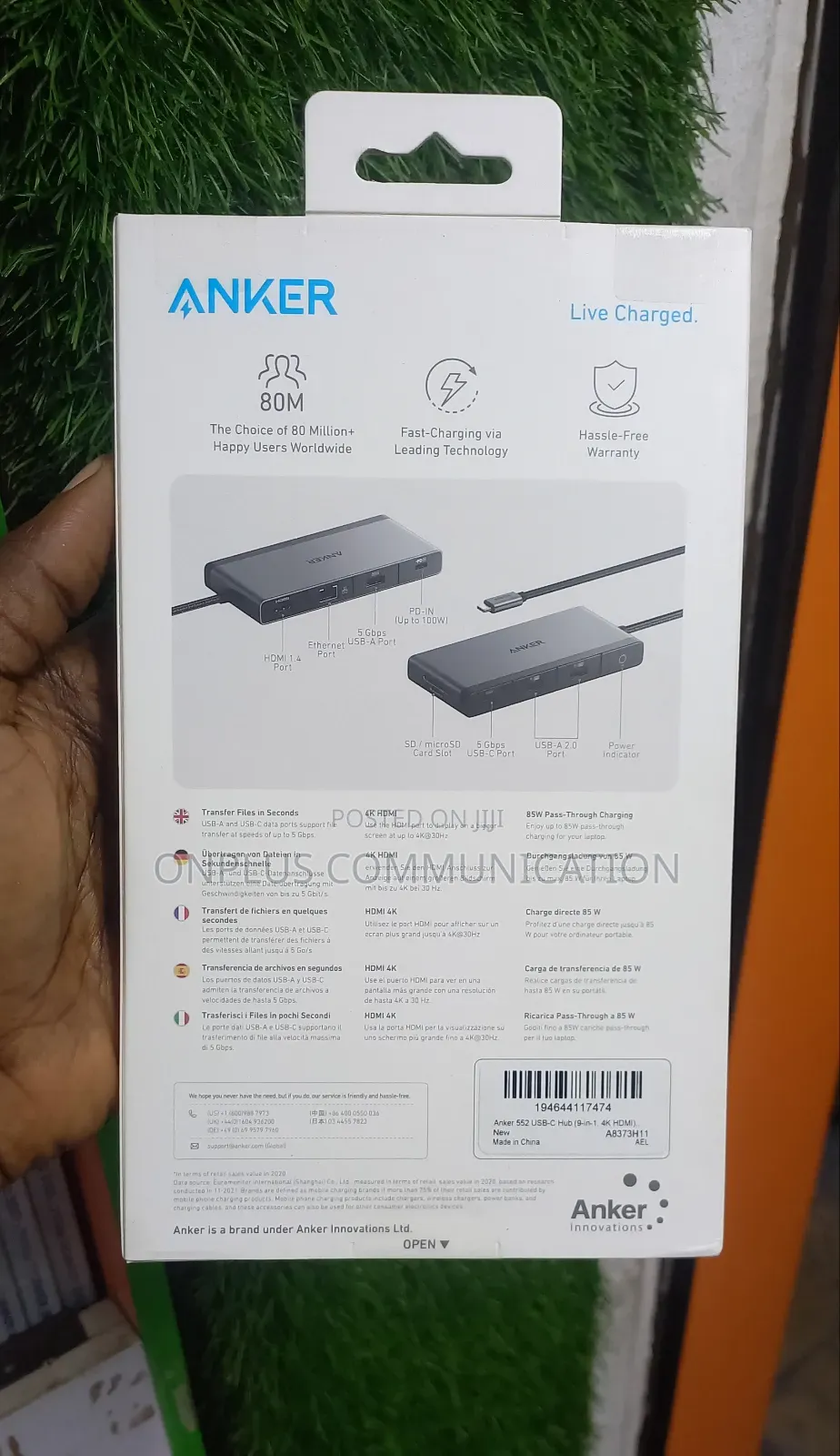 Anker 552 Usb-C Hub (9-in-1, Hdmi)